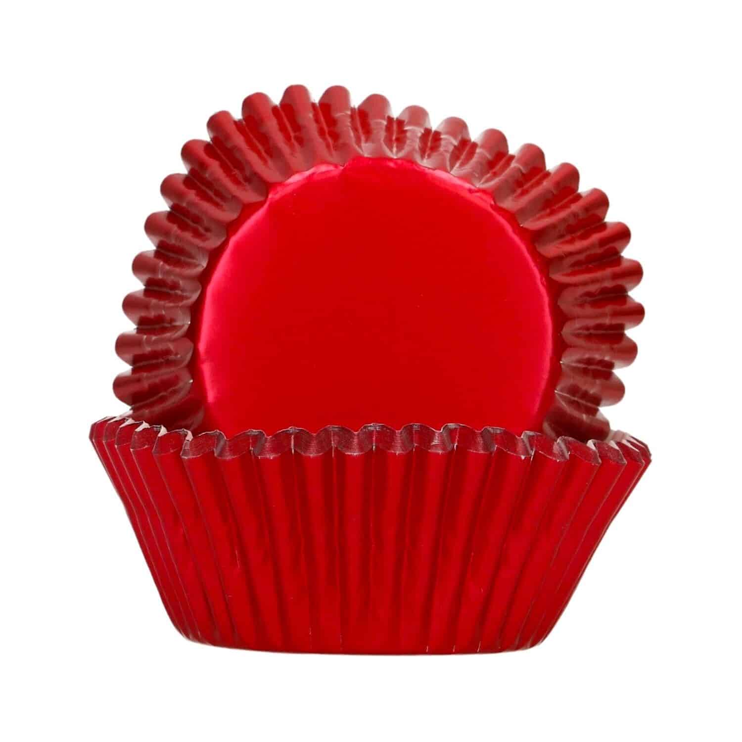 CAPSULAS CUPCAKES PAPEL ALUMINIO "FOIL" FUNCAKES - ROJO METALICO 1 CAPSULAS CUPCAKES PAPEL ALUMINIO "FOIL" FUNCAKES - ROJO METALICO