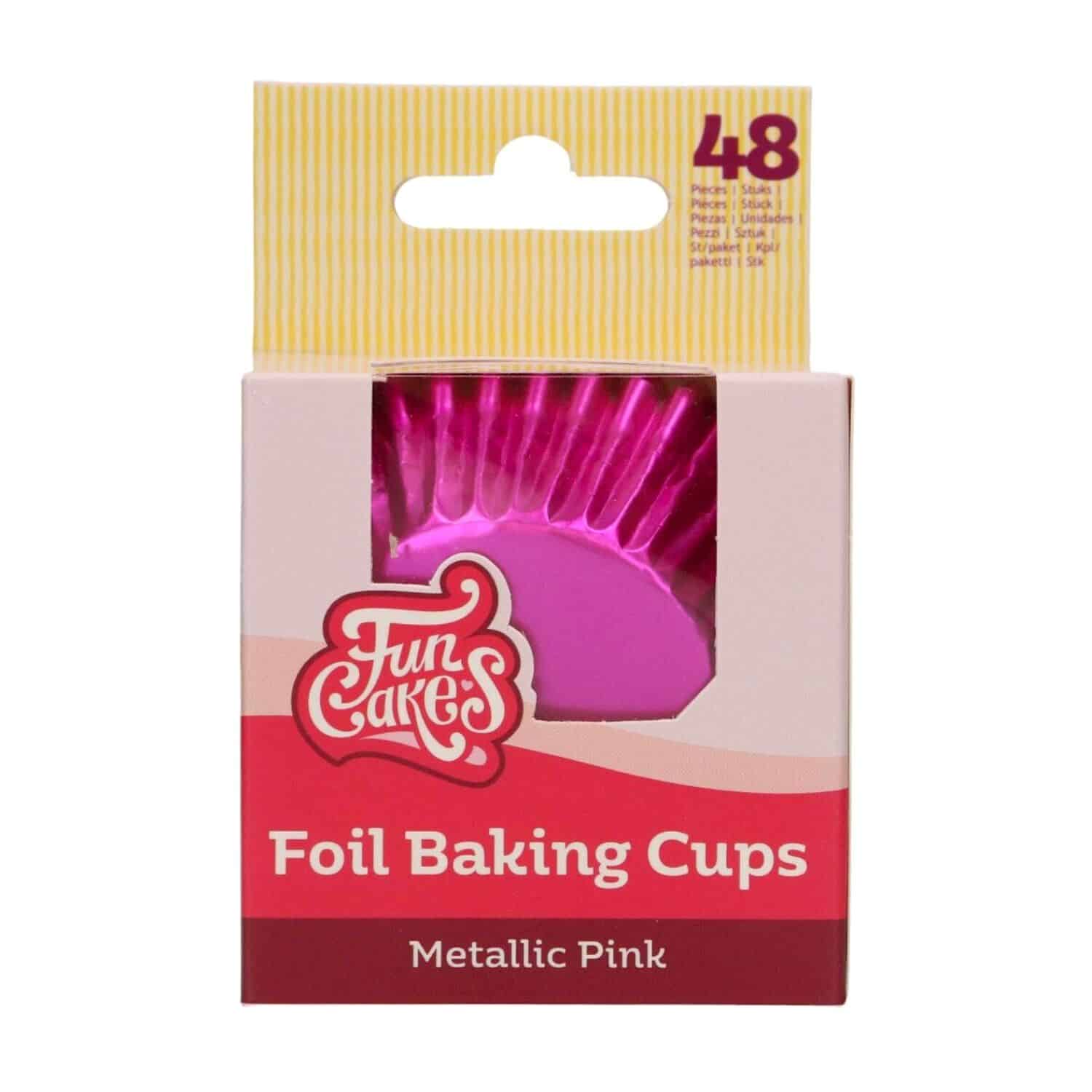 CAPSULAS CUPCAKES PAPEL ALUMINIO "FOIL" FUNCAKES - ROSA METALICO 2 CAPSULAS CUPCAKES PAPEL ALUMINIO "FOIL" FUNCAKES - ROSA METALICO - Imagen 2