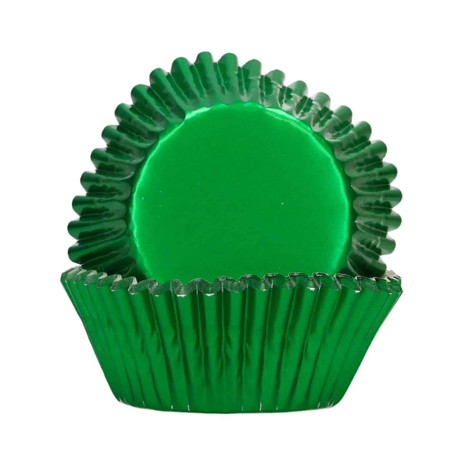 CAPSULAS CUPCAKES PAPEL ALUMINIO "FOIL" FUNCAKES - VERDE METALICO 1 CAPSULAS CUPCAKES PAPEL ALUMINIO "FOIL" FUNCAKES - VERDE METALICO