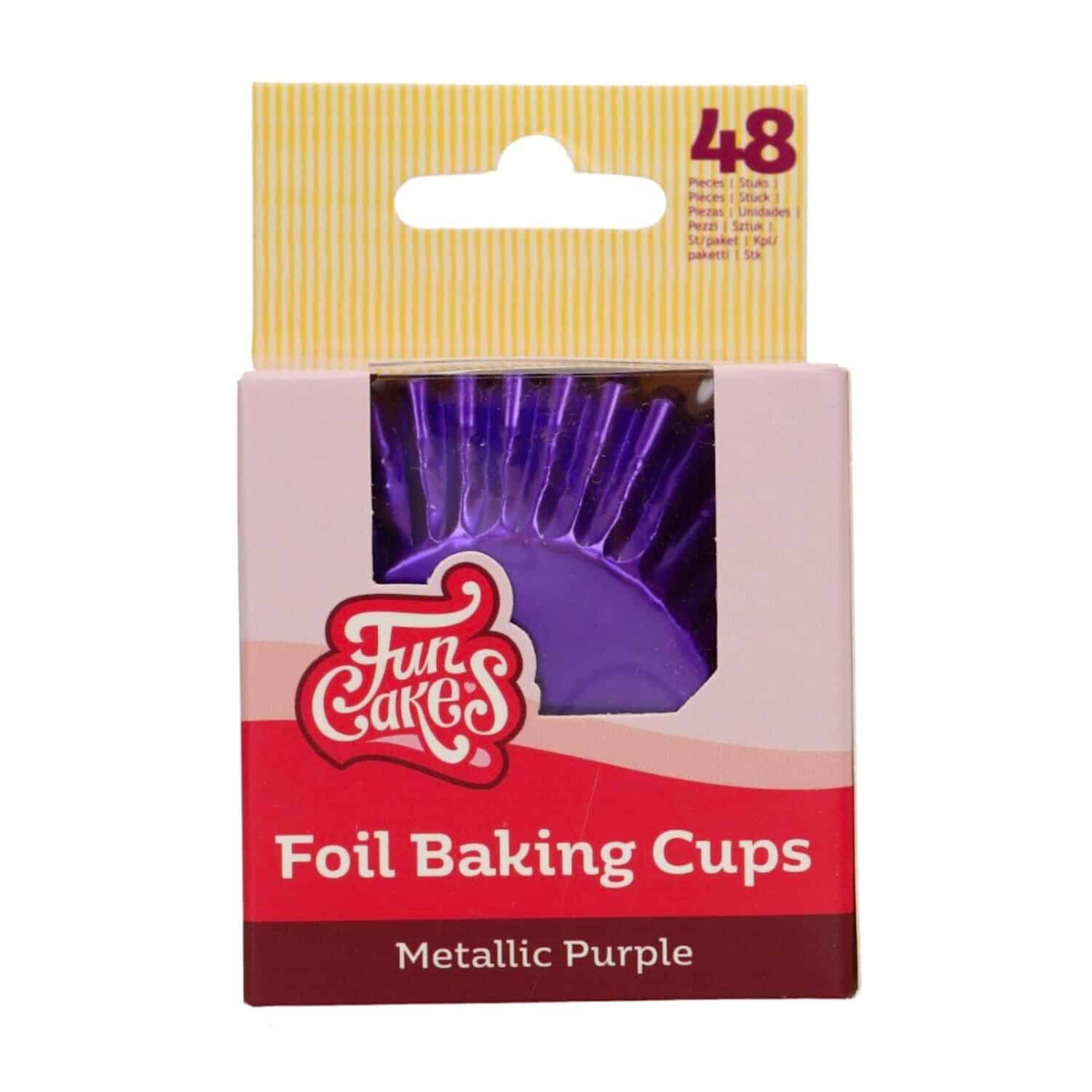 CAPSULAS CUPCAKES PAPEL ALUMINIO "FOIL" FUNCAKES - PURPURA METALICO 2 CAPSULAS CUPCAKES PAPEL ALUMINIO "FOIL" FUNCAKES - PURPURA METALICO - Imagen 2