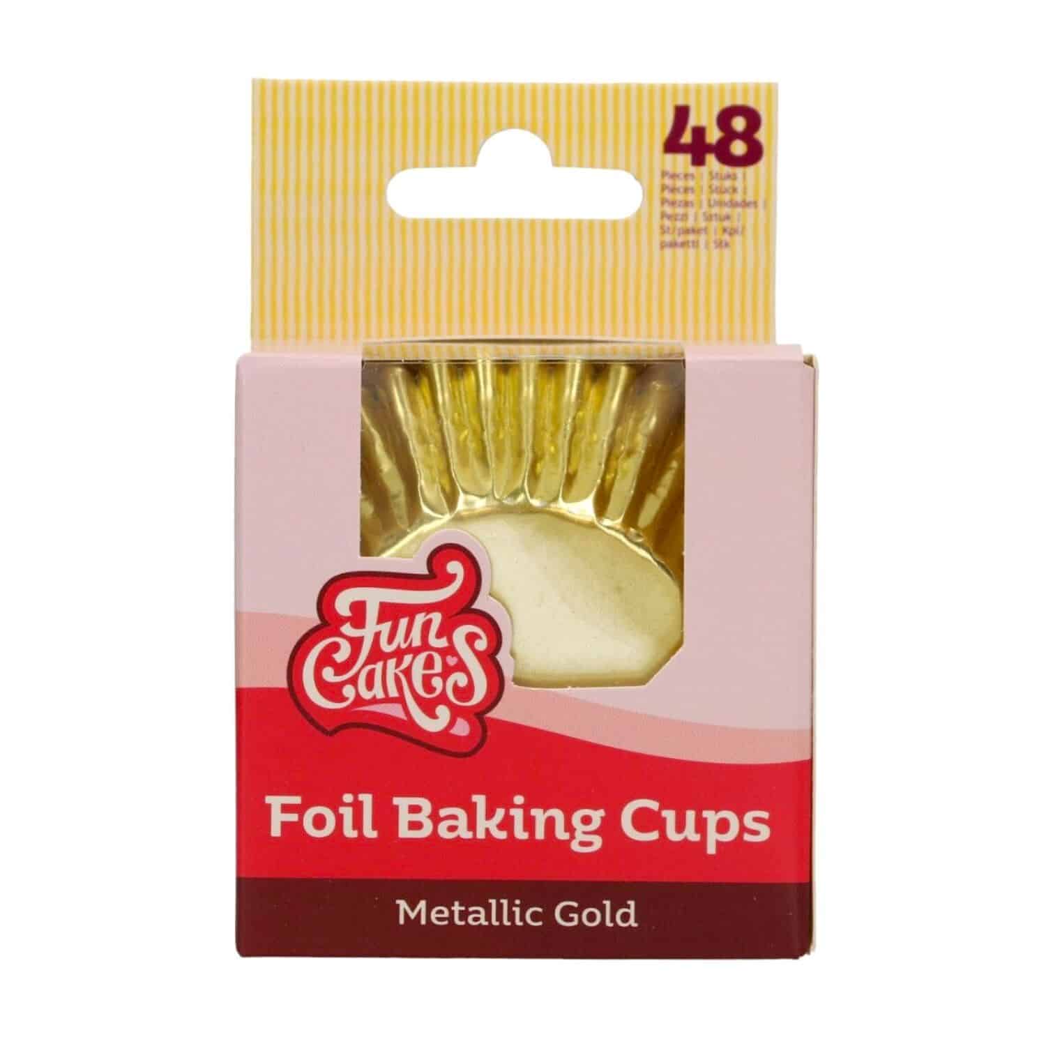 CAPSULAS CUPCAKES PAPEL ALUMINIO "FOIL" FUNCAKES - ORO METALICO 2 CAPSULAS CUPCAKES PAPEL ALUMINIO "FOIL" FUNCAKES - ORO METALICO - Imagen 2