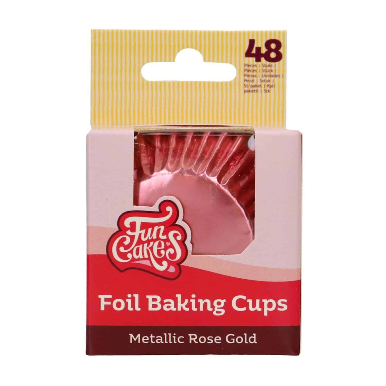 CAPSULAS CUPCAKES PAPEL ALUMINIO "FOIL" FUNCAKES - ORO ROSADO METALICO 3 CAPSULAS CUPCAKES PAPEL ALUMINIO "FOIL" FUNCAKES - ORO ROSADO METALICO - Imagen 3