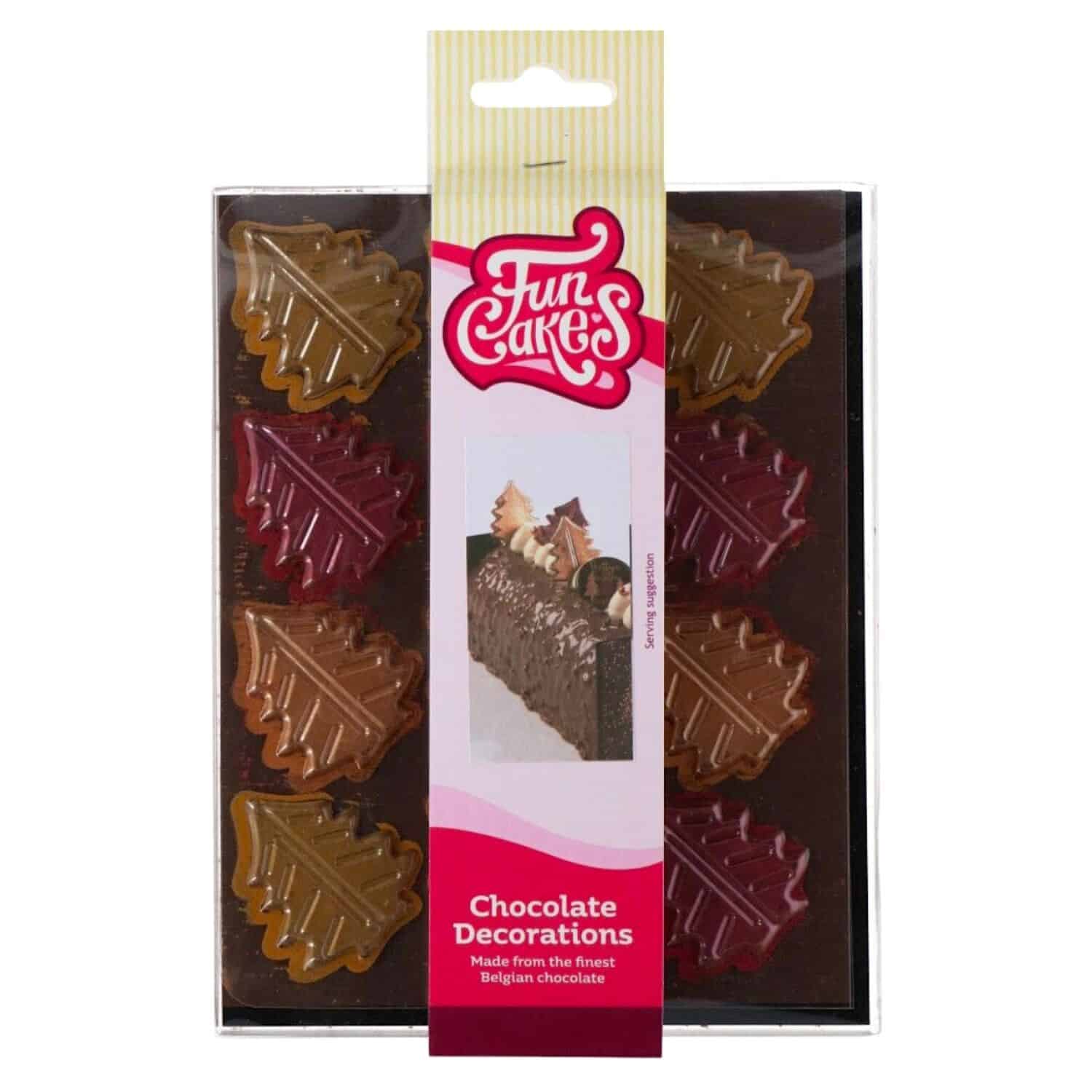 DECORACIONES DE CHOCOLATE FUNCAKES - ARBOLES DE NAVIDAD 1 DECORACIONES DE CHOCOLATE FUNCAKES - ARBOLES DE NAVIDAD