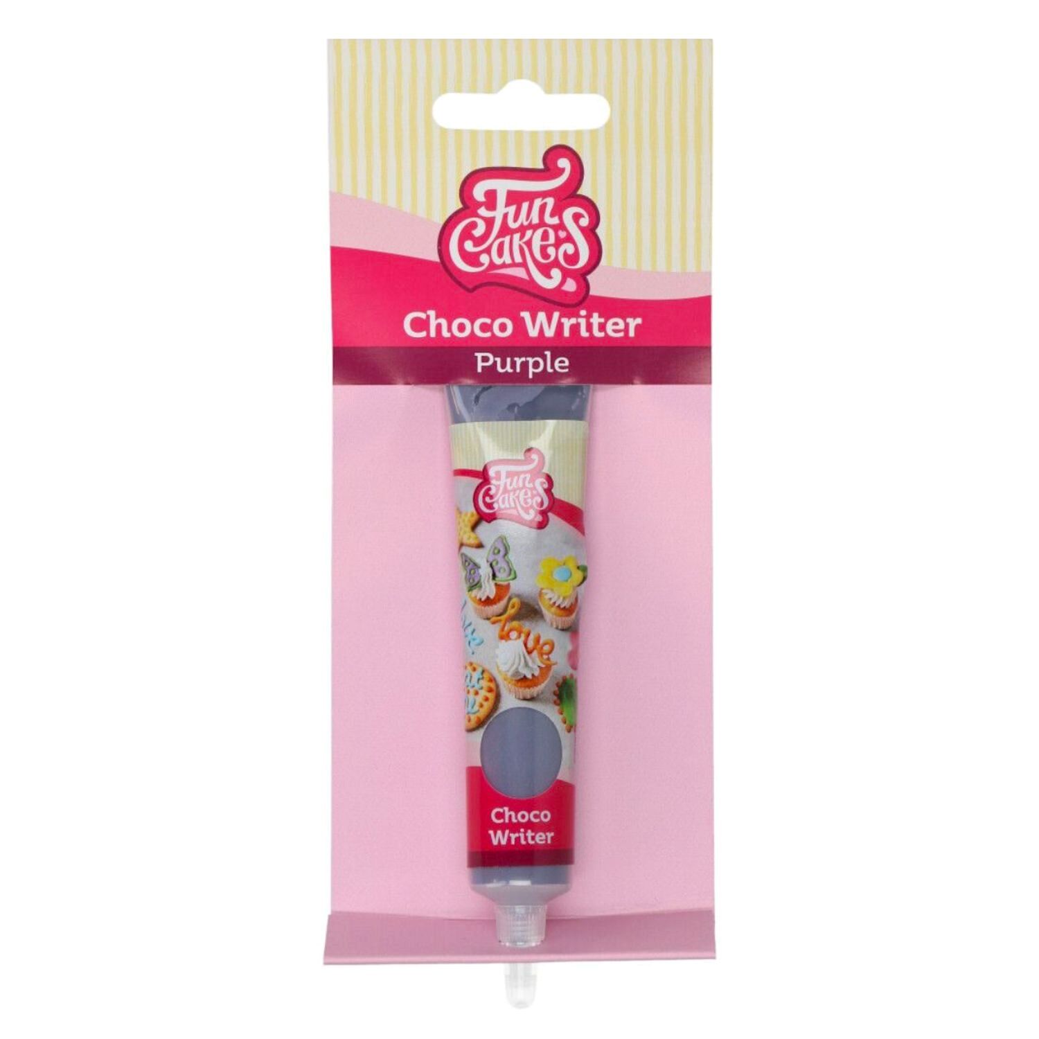 TUBO ESCRITOR "CHOCO WRITER" FUNCAKES - PURPURA (25 G) 1 TUBO ESCRITOR "CHOCO WRITER" FUNCAKES - PURPURA (25 G)