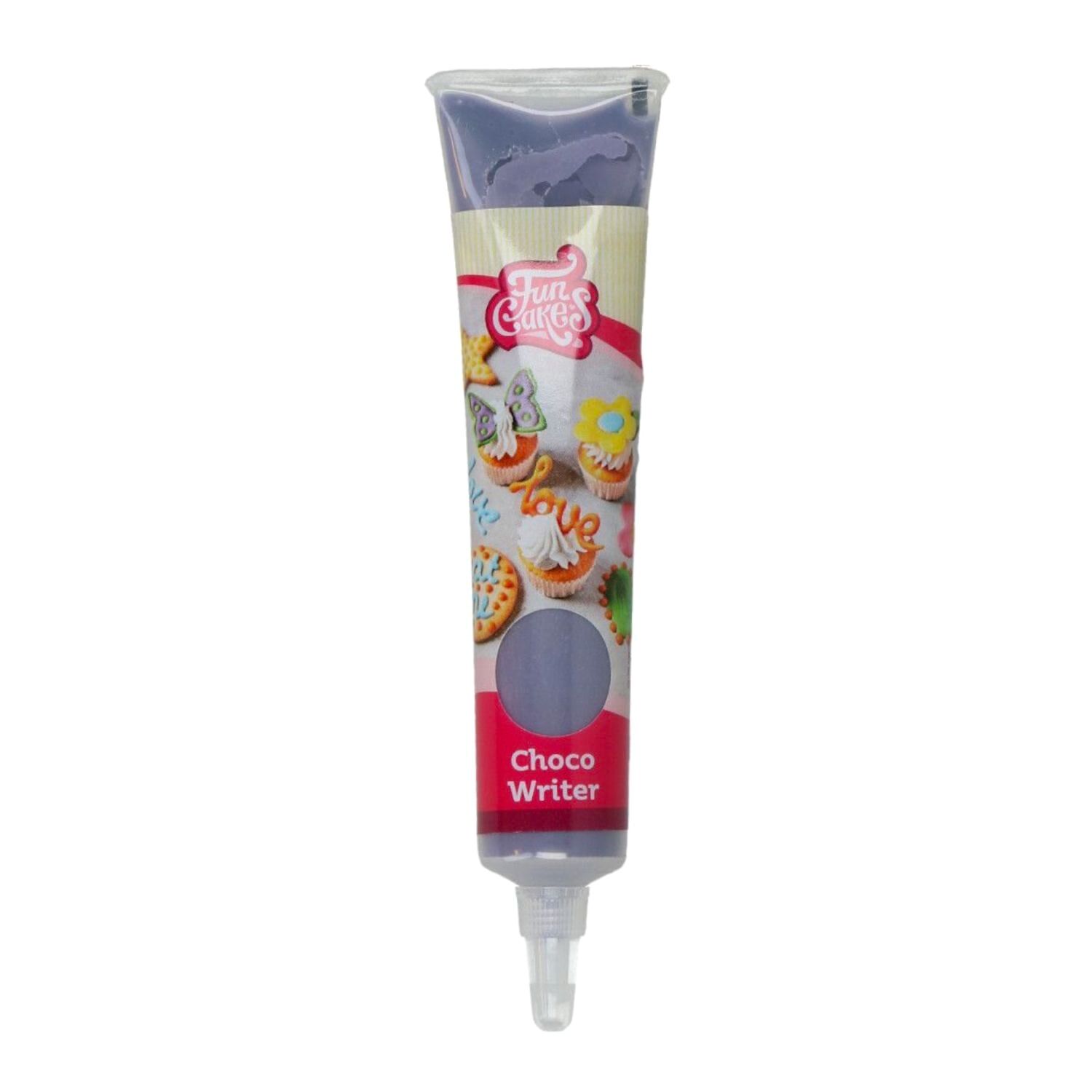 TUBO ESCRITOR "CHOCO WRITER" FUNCAKES - PURPURA (25 G) 2 TUBO ESCRITOR "CHOCO WRITER" FUNCAKES - PURPURA (25 G) - Imagen 2
