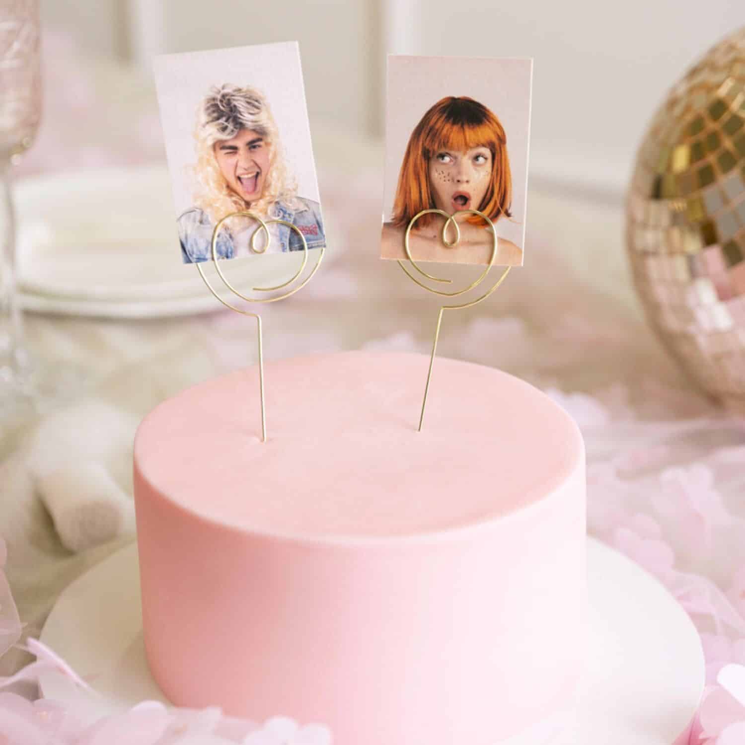 TOPPER CORAZON ABIERTO ORO - PARTYDECO (2 U) 2 TOPPER CORAZON ABIERTO ORO - PARTYDECO (2 U) - Imagen 2