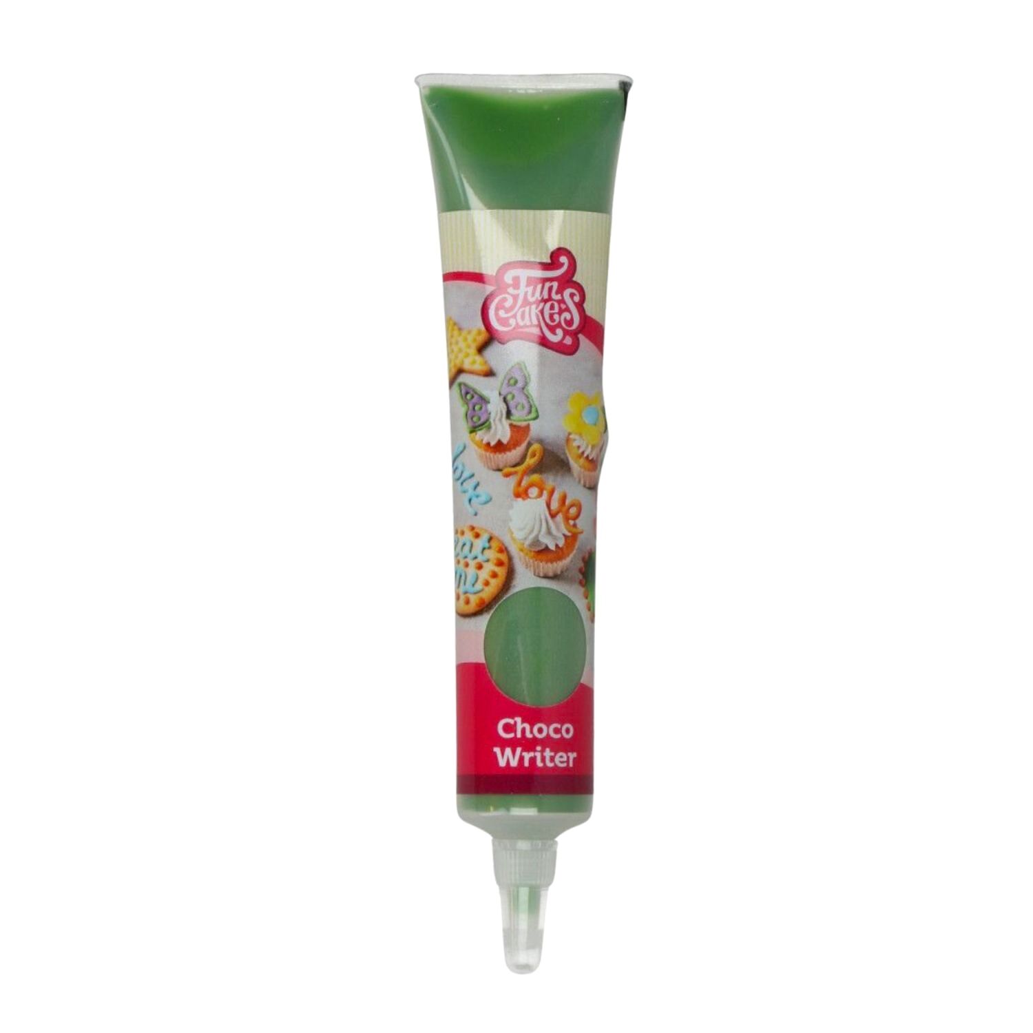 TUBO ESCRITOR "CHOCO WRITER" FUNCAKES - VERDE (25 G) 2 TUBO ESCRITOR "CHOCO WRITER" FUNCAKES - VERDE (25 G) - Imagen 2