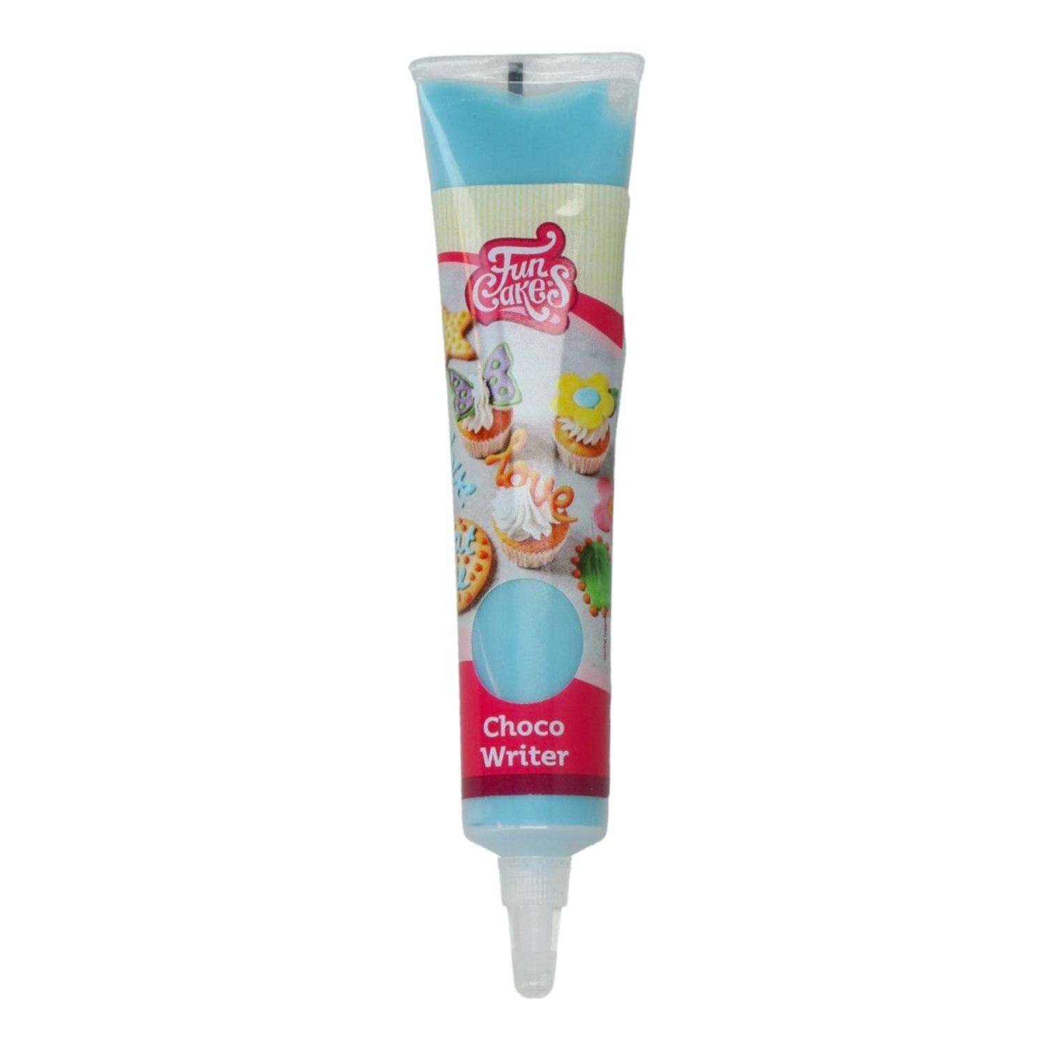 TUBO ESCRITOR "CHOCO WRITER" FUNCAKES - AZUL CIELO (25 G) 2 TUBO ESCRITOR "CHOCO WRITER" FUNCAKES - AZUL CIELO (25 G) - Imagen 2