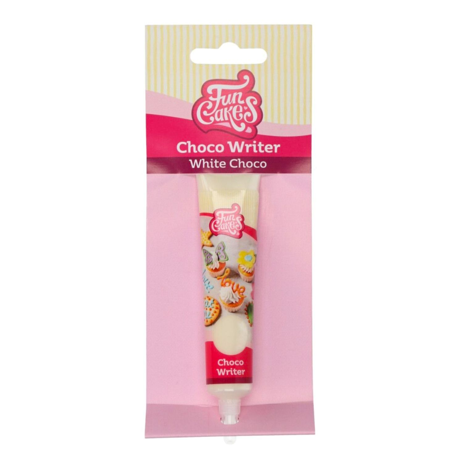 TUBO ESCRITOR "CHOCO WRITER" FUNCAKES - CHOCOLATE BLANCO (25 G) 1 TUBO ESCRITOR "CHOCO WRITER" FUNCAKES - CHOCOLATE BLANCO (25 G)