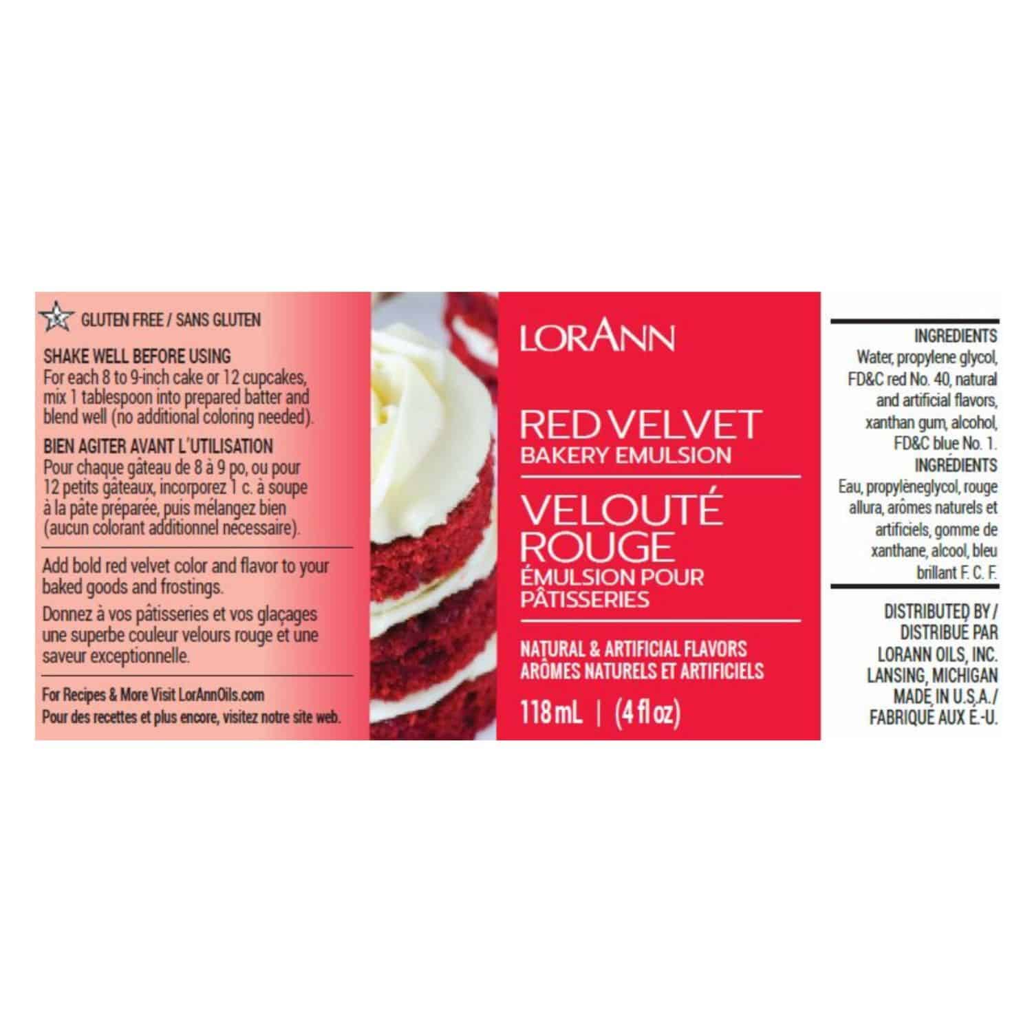 EMULSION DE PANADERIA LORANN - RED VELVET (118 ML) 2 EMULSION DE PANADERIA LORANN - RED VELVET (118 ML) - Imagen 2