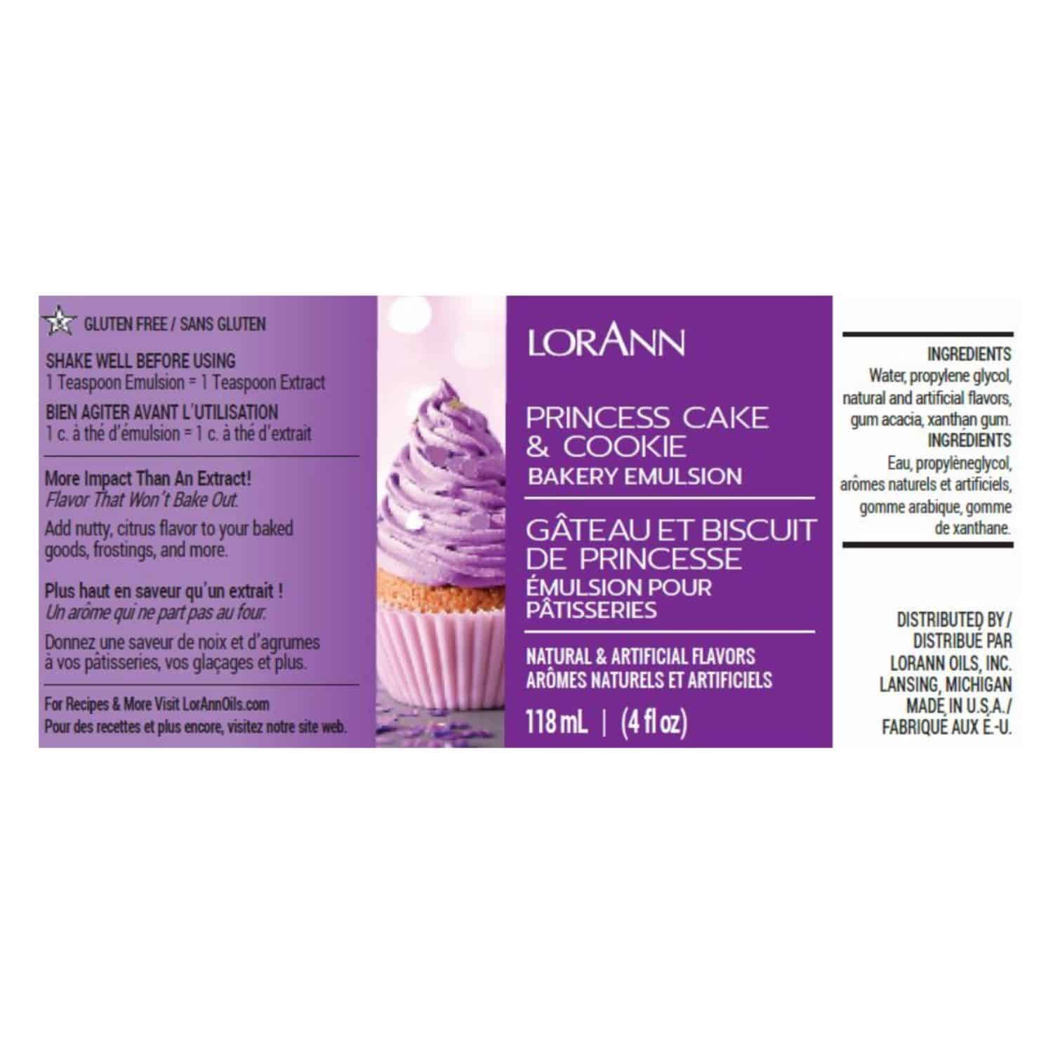EMULSION DE PANADERIA LORANN - PRINCESA / PRINCESS (118 ML) 2 EMULSION DE PANADERIA LORANN - PRINCESA / PRINCESS (118 ML) - Imagen 2