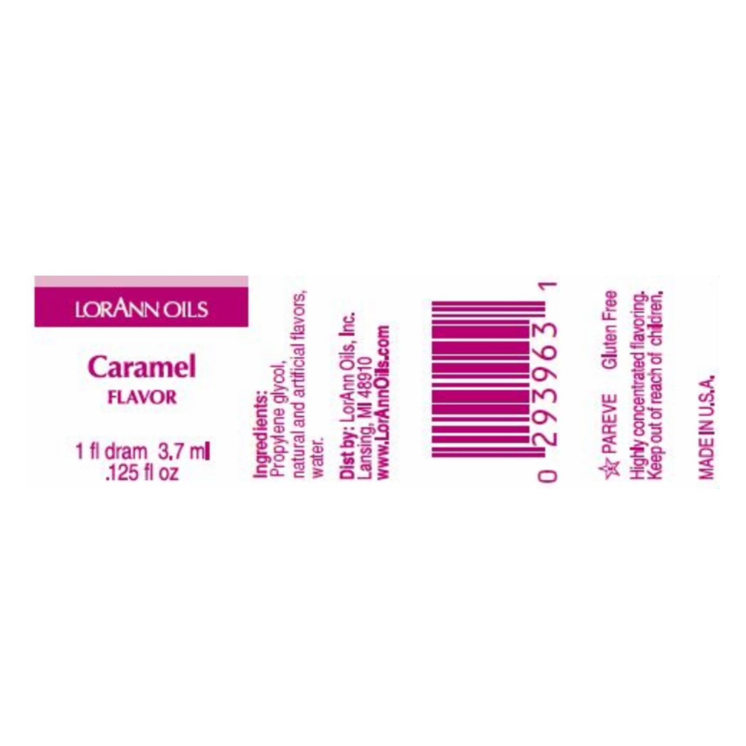 AROMA CONCENTRADO LORANN - CARAMELO / CARAMEL (3,7 ML) 2 AROMA CONCENTRADO LORANN - CARAMELO / CARAMEL (3,7 ML) - Imagen 2