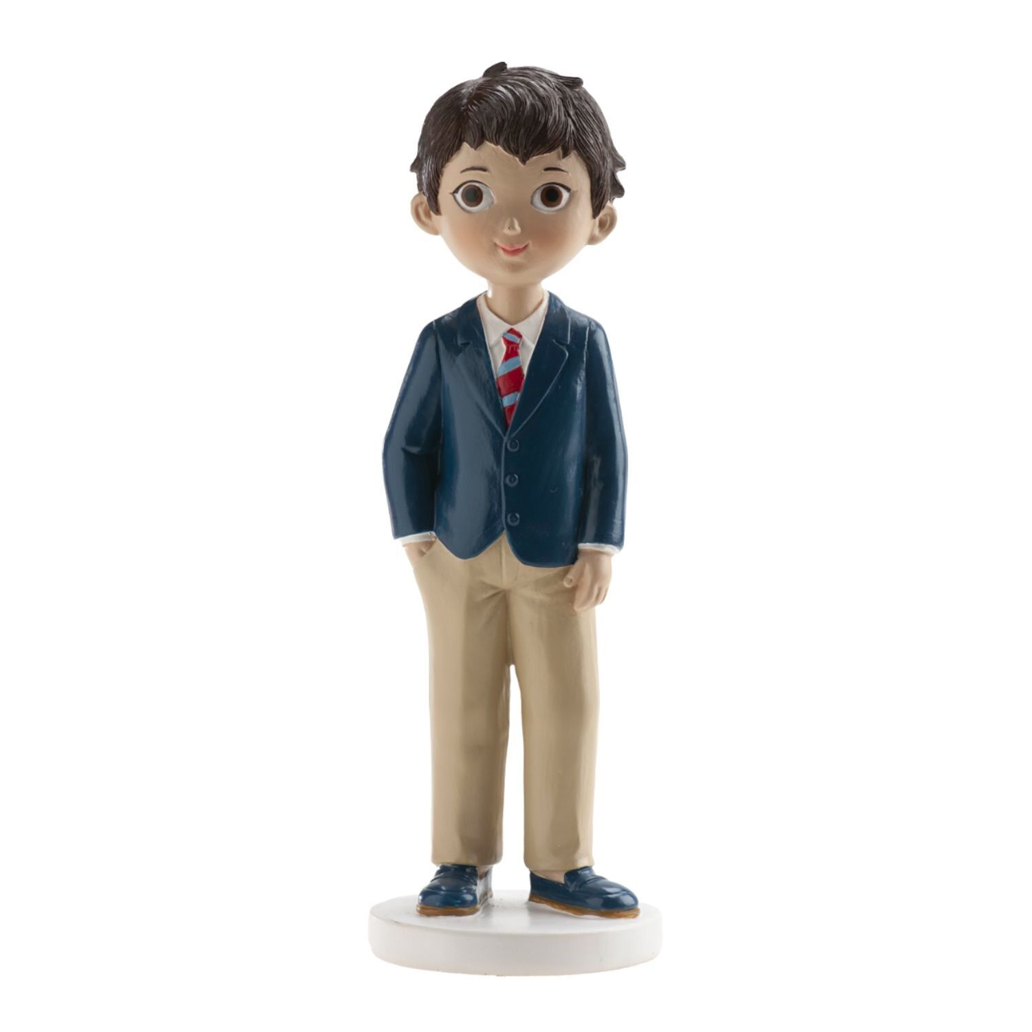 FIGURA PARA TARTA COMUNION - NIÑO CON CORBATA ROJA 1 FIGURA PARA TARTA COMUNION - NIÑO CON CORBATA ROJA