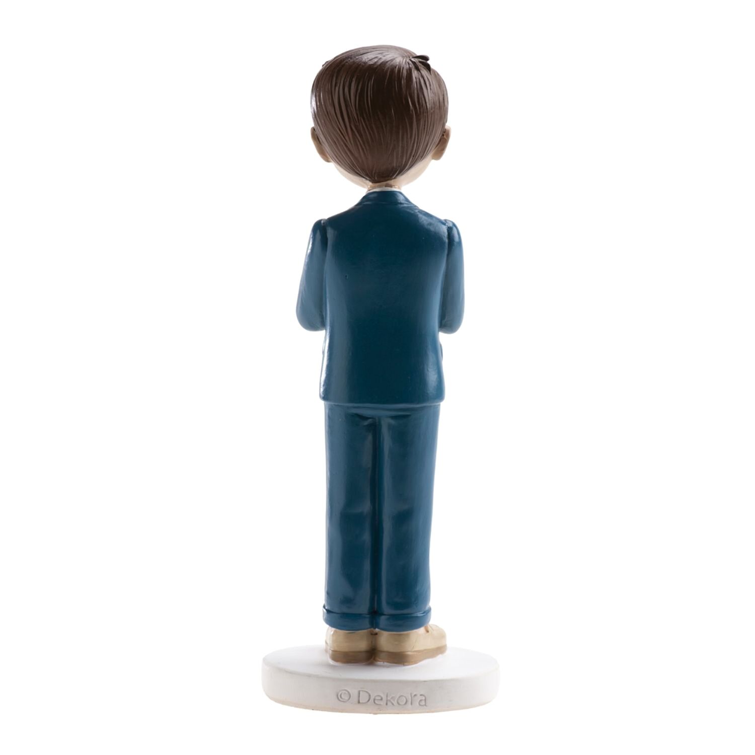FIGURA PARA TARTA COMUNION - NIÑO CON TRAJE AZUL Y ROSARIO 2 FIGURA PARA TARTA COMUNION - NIÑO CON TRAJE AZUL Y ROSARIO - Imagen 2
