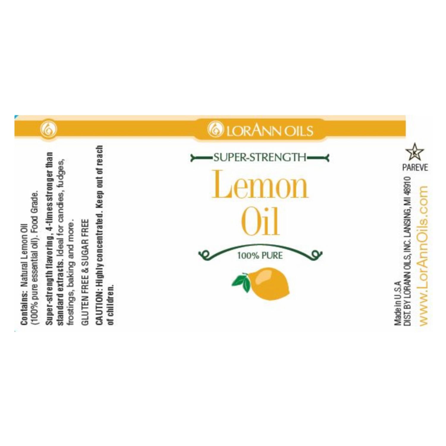 ACEITE "SUPER-STRENGTH" LORANN - LIMON / LEMON (29,5 ML) 2 ACEITE "SUPER-STRENGTH" LORANN - LIMON / LEMON (29,5 ML) - Imagen 2