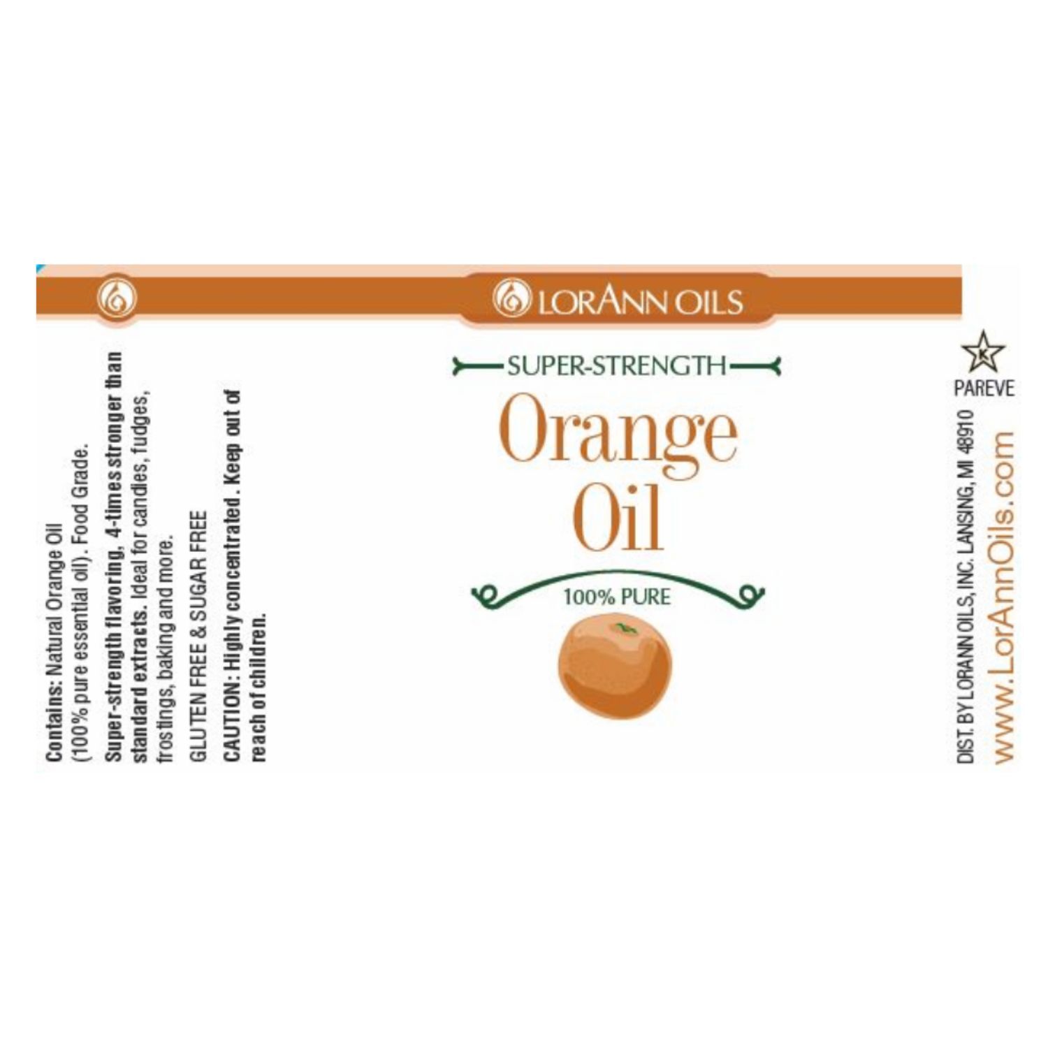 ACEITE "SUPER-STRENGTH" LORANN - NARANJA / ORANGE (29,5 ML) 2 ACEITE "SUPER-STRENGTH" LORANN - NARANJA / ORANGE (29,5 ML) - Imagen 2