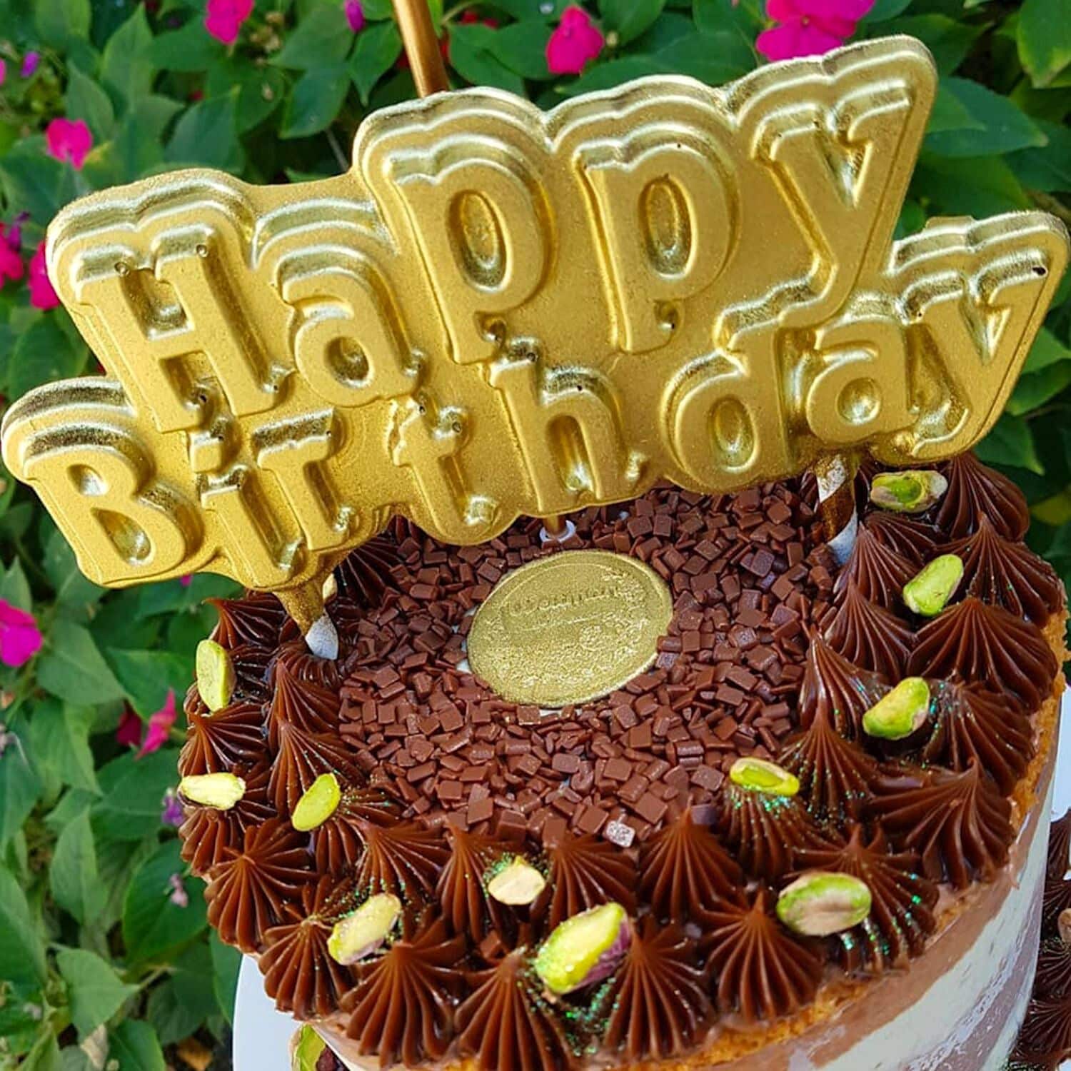 MOLDE PARA CHOCOLATE BWB - TOPPER PARA TARTA "HAPPY BIRTHDAY" 2 MOLDE PARA CHOCOLATE BWB - TOPPER PARA TARTA "HAPPY BIRTHDAY" - Imagen 2