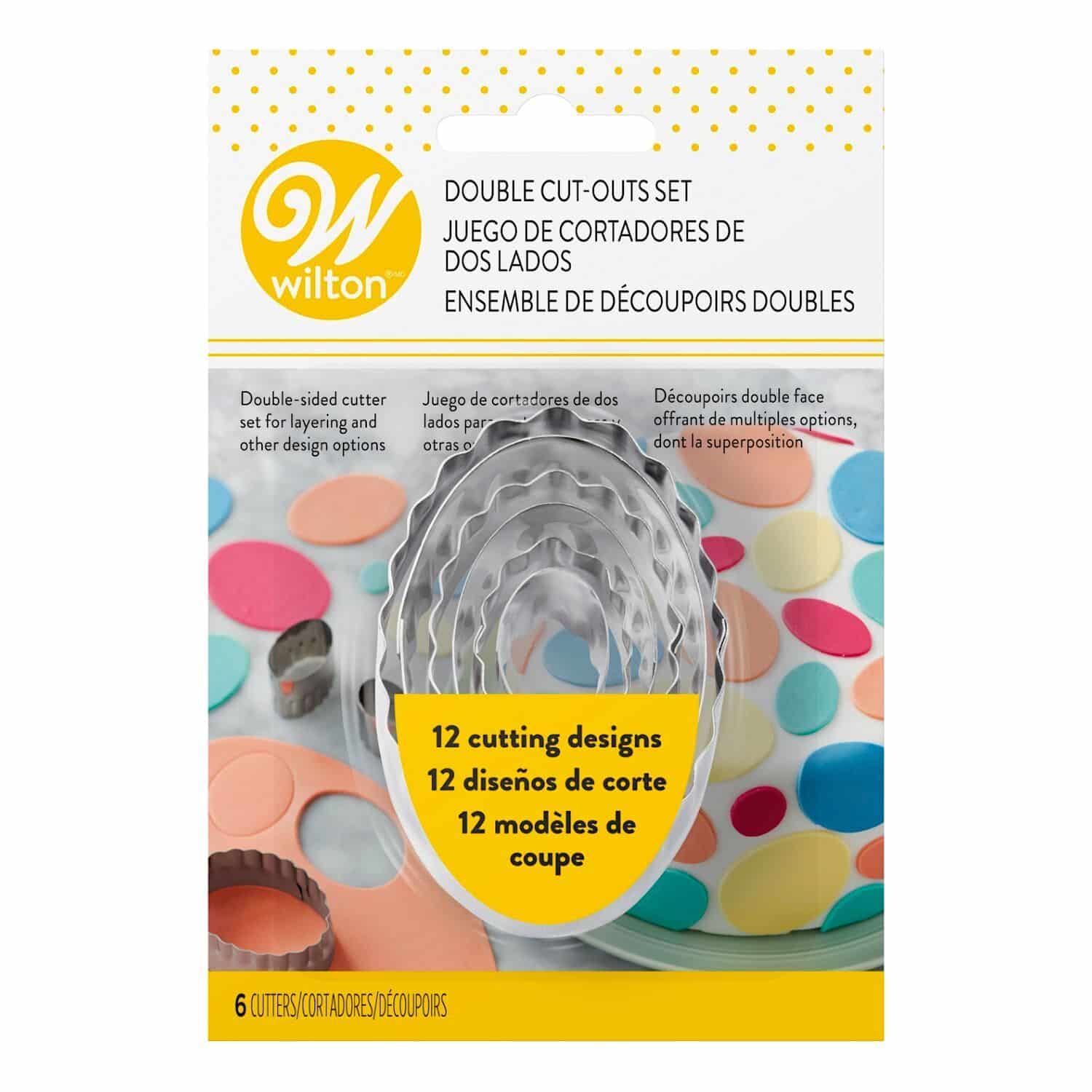 SET CORTADORES DOBLE CARA WILTON - OVALADOS 1 SET CORTADORES DOBLE CARA WILTON - OVALADOS