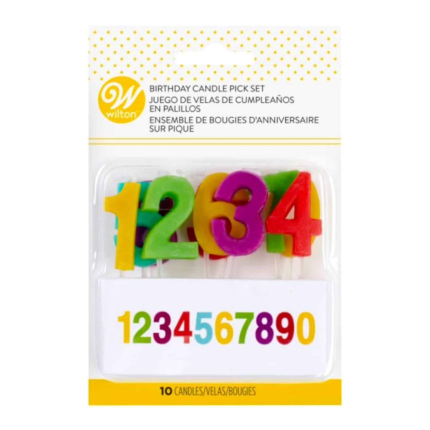 VELAS CUMPLEAÑOS WILTON - NUMEROS DE COLORES 1 VELAS CUMPLEAÑOS WILTON - NUMEROS DE COLORES