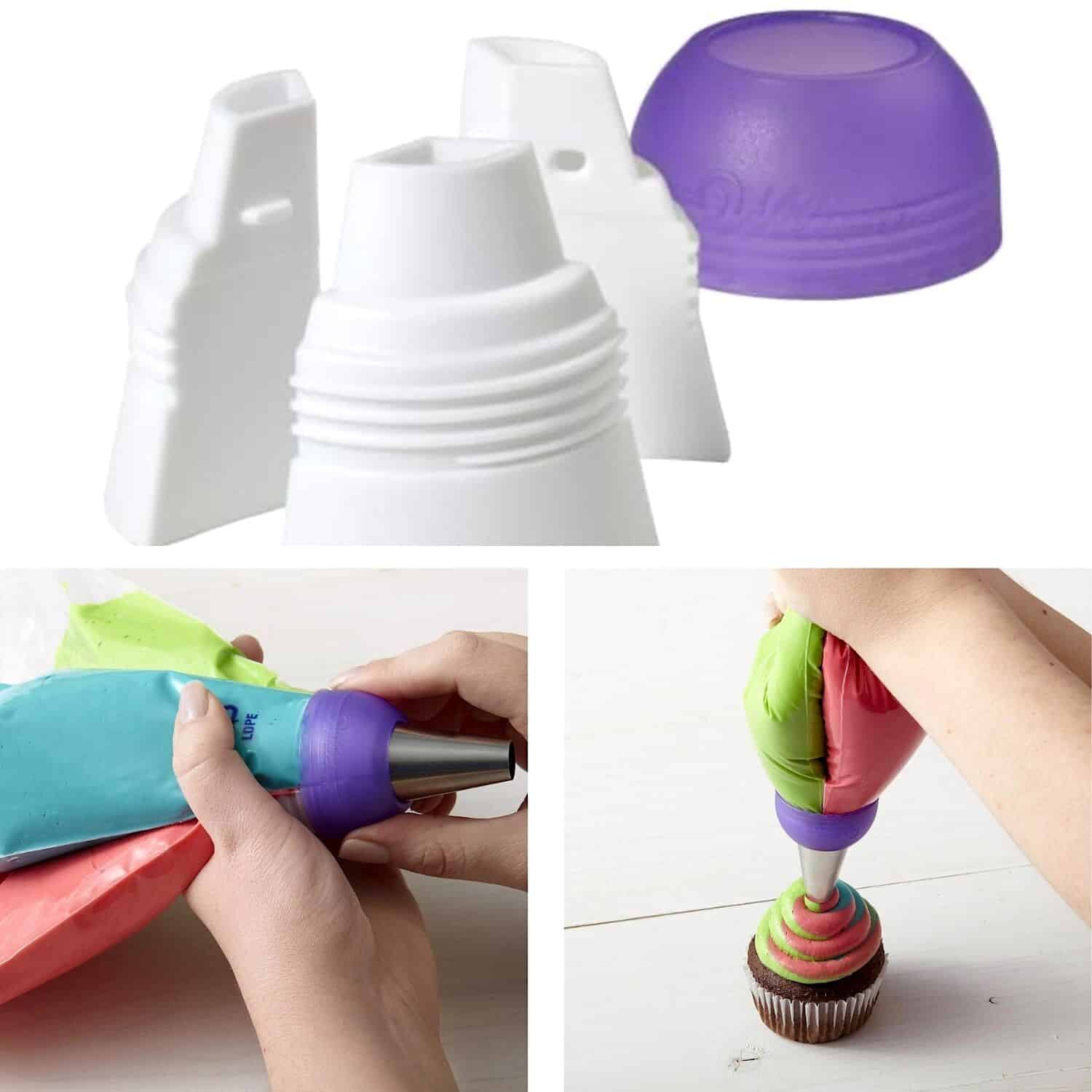 SET ADAPTADOR PARA BOQUILLA GRANDE "COLORSWIRL" WILTON - TRICOLOR 3 SET ADAPTADOR PARA BOQUILLA GRANDE "COLORSWIRL" WILTON - TRICOLOR - Imagen 3