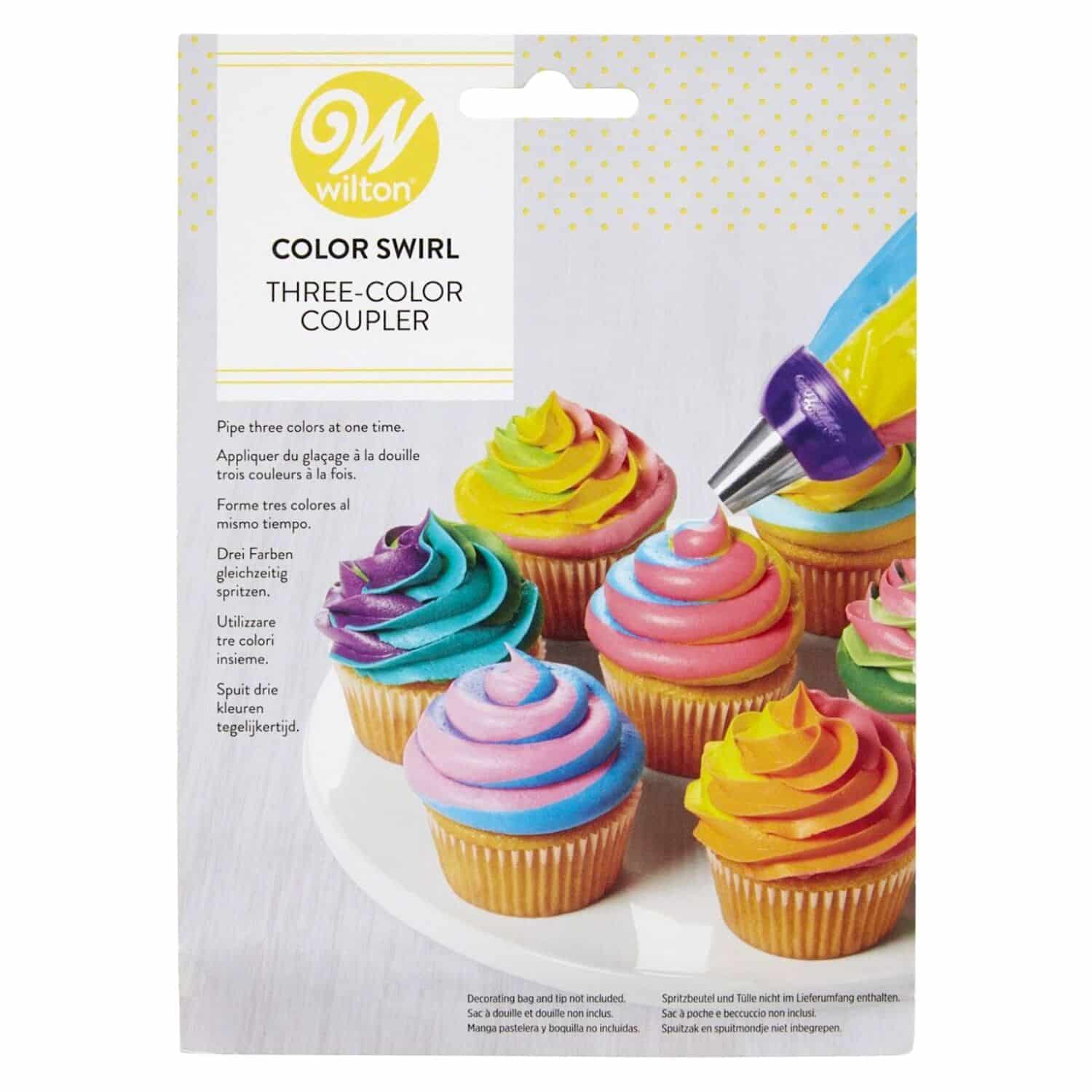SET ADAPTADOR PARA BOQUILLA GRANDE "COLORSWIRL" WILTON - TRICOLOR 1 SET ADAPTADOR PARA BOQUILLA GRANDE "COLORSWIRL" WILTON - TRICOLOR