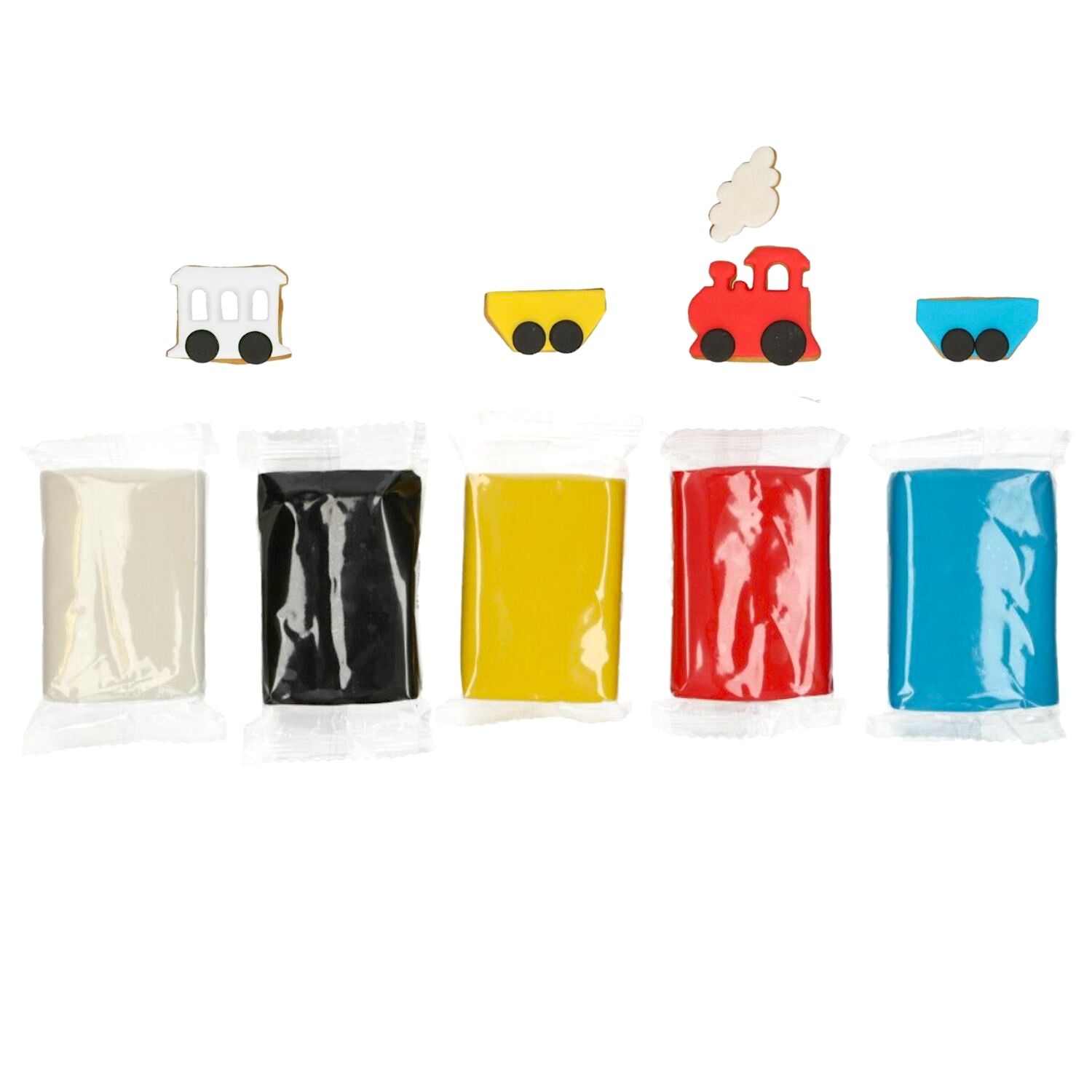 MULTIPACK FONDANT FUNCAKES - COLORES PRIMARIOS (5 X 100 G) 2 MULTIPACK FONDANT FUNCAKES - COLORES PRIMARIOS (5 X 100 G) - Imagen 2