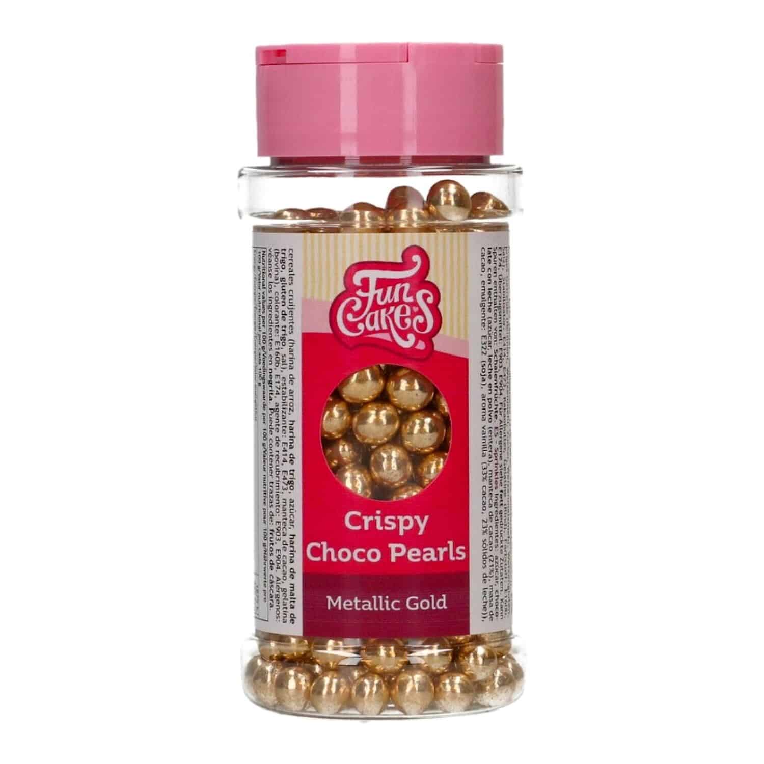 PERLAS DE CHOCOLATE CRUJIENTE FUNCAKES - ORO METALIZADO (60 G) 2 PERLAS DE CHOCOLATE CRUJIENTE FUNCAKES - ORO METALIZADO (60 G) - Imagen 2