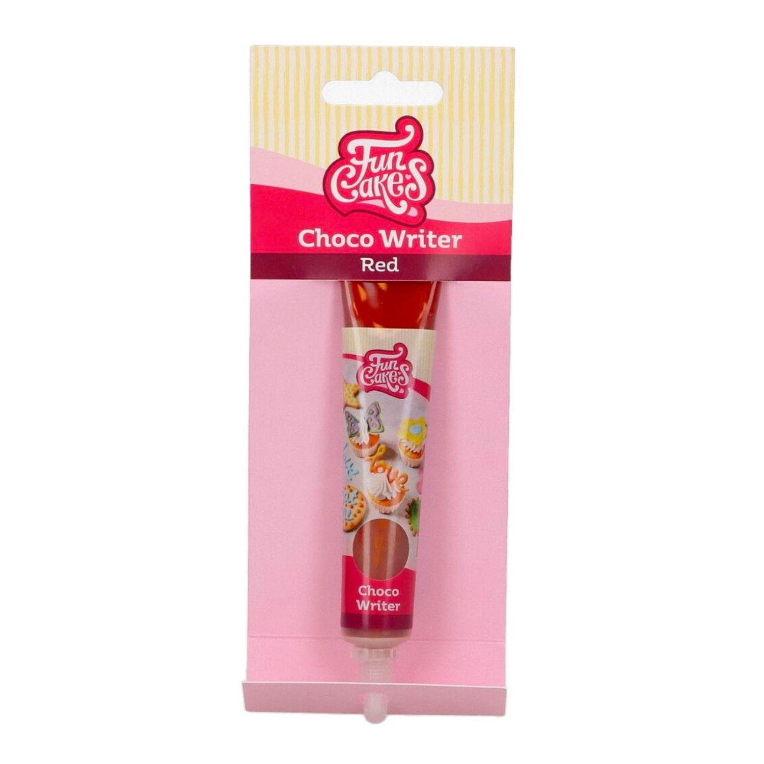 TUBO ESCRITOR "CHOCO WRITER" FUNCAKES - ROJO (25 G) 1 TUBO ESCRITOR "CHOCO WRITER" FUNCAKES - ROJO (25 G)