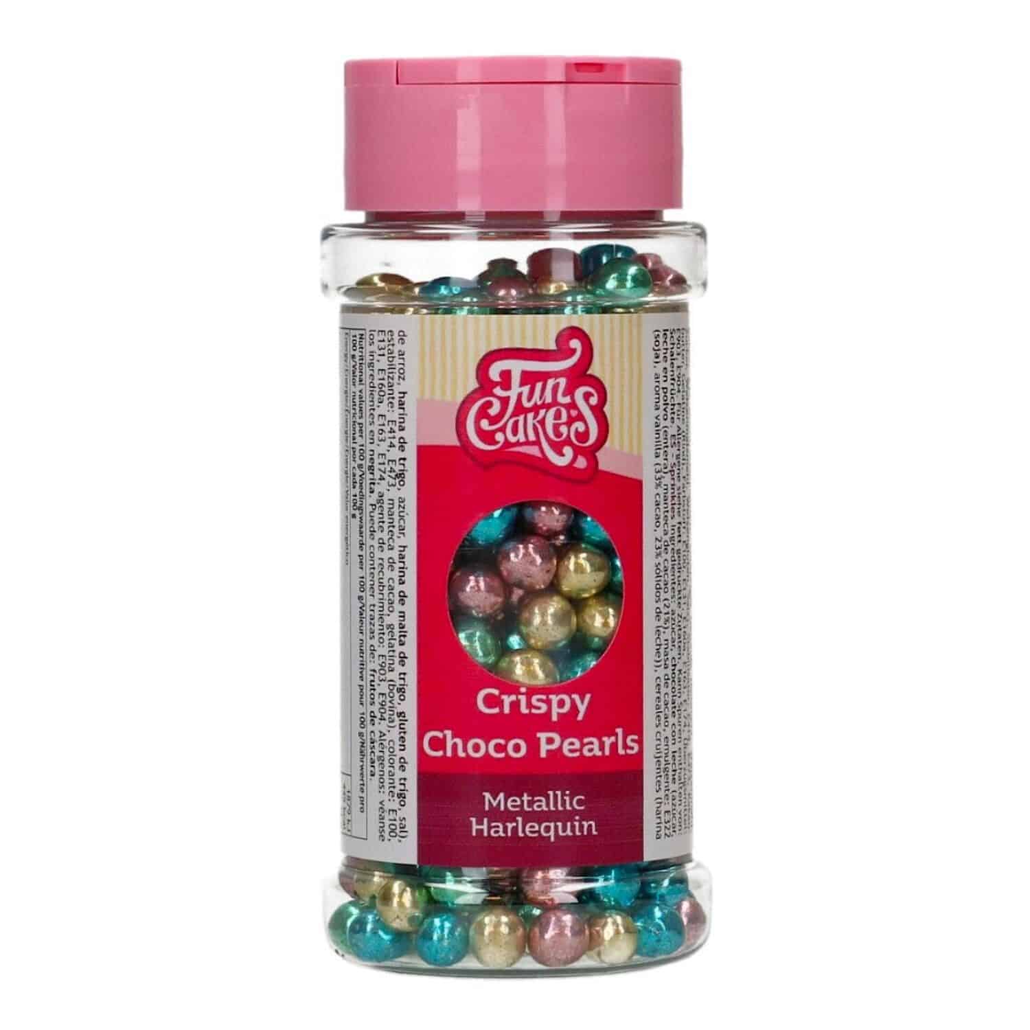 PERLAS DE CHOCOLATE CRUJIENTE FUNCAKES - COLORES METALIZADOS (60 G) 2 PERLAS DE CHOCOLATE CRUJIENTE FUNCAKES - COLORES METALIZADOS (60 G) - Imagen 2