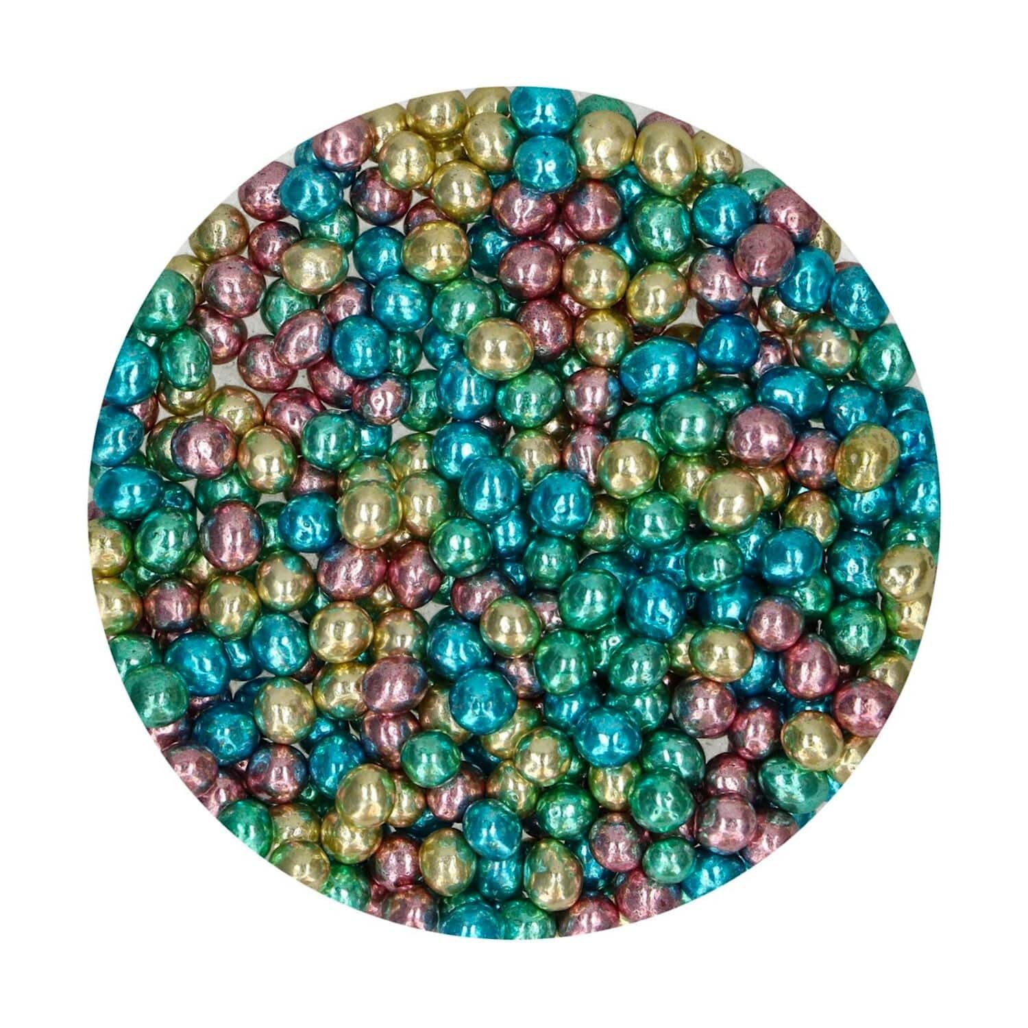 PERLAS DE CHOCOLATE CRUJIENTE FUNCAKES - COLORES METALIZADOS (60 G) 1 PERLAS DE CHOCOLATE CRUJIENTE FUNCAKES - COLORES METALIZADOS (60 G)