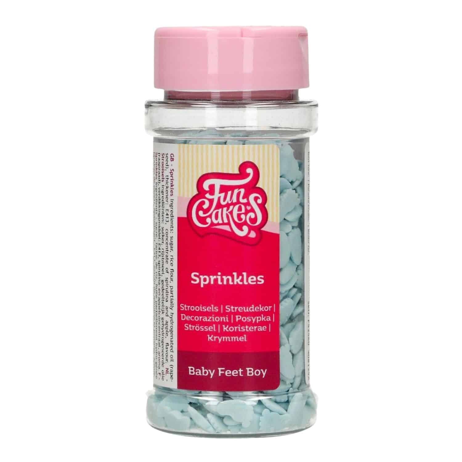SPRINKLES FUNCAKES - HUELLAS PIES DE BEBE AZULES (55 G) 2 SPRINKLES FUNCAKES - HUELLAS PIES DE BEBE AZULES (55 G) - Imagen 2