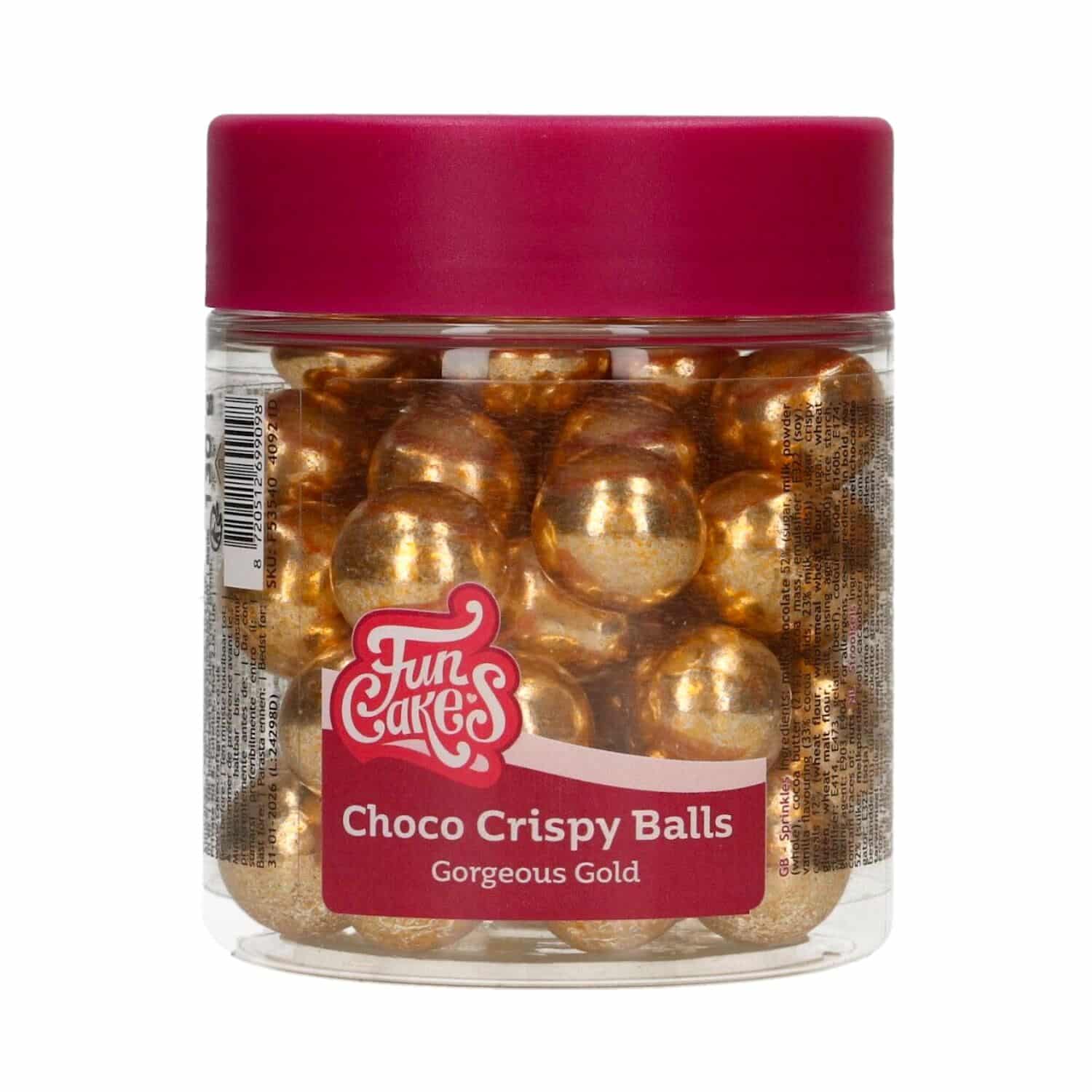 BOLAS CRUJIENTES DE CHOCOLATE FUNCAKES - METALLIC GOLD (130 G) 1 BOLAS CRUJIENTES DE CHOCOLATE FUNCAKES - METALLIC GOLD (130 G)