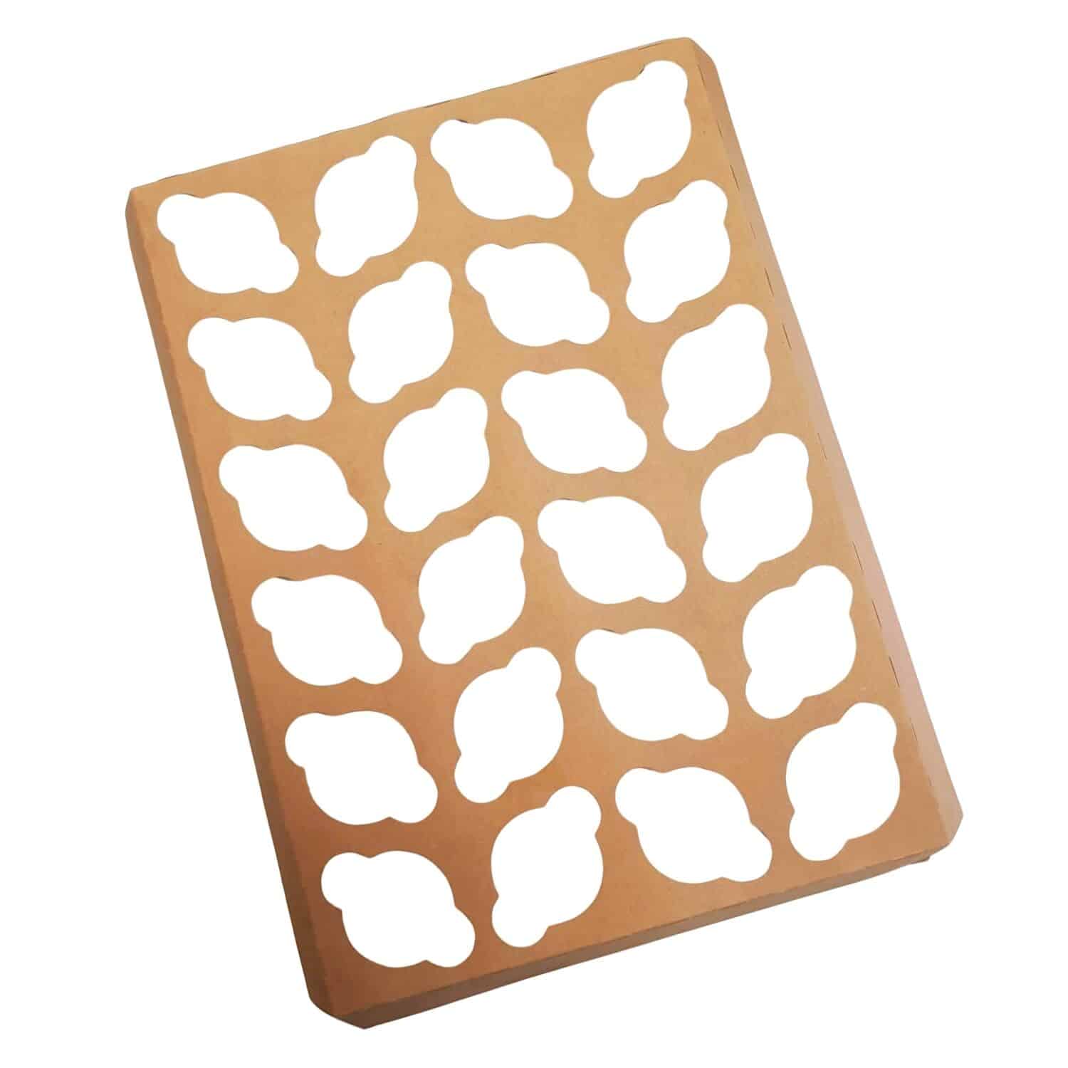 INSERTS PARA 24 CUPCAKES DE CARTON COLOR KRAFT 2 INSERTS PARA 24 CUPCAKES DE CARTON COLOR KRAFT - Imagen 2