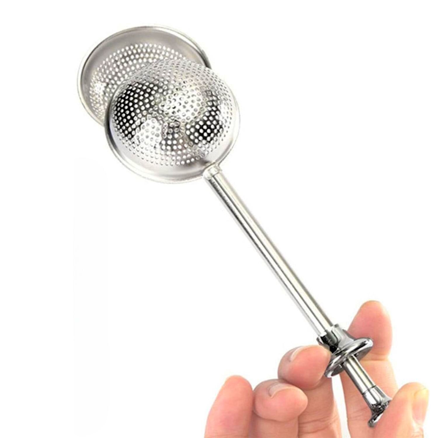 INFUSOR DE TE ACERO INOXIDABLE DE MANGO LARGO 3 INFUSOR DE TE ACERO INOXIDABLE DE MANGO LARGO - Imagen 3