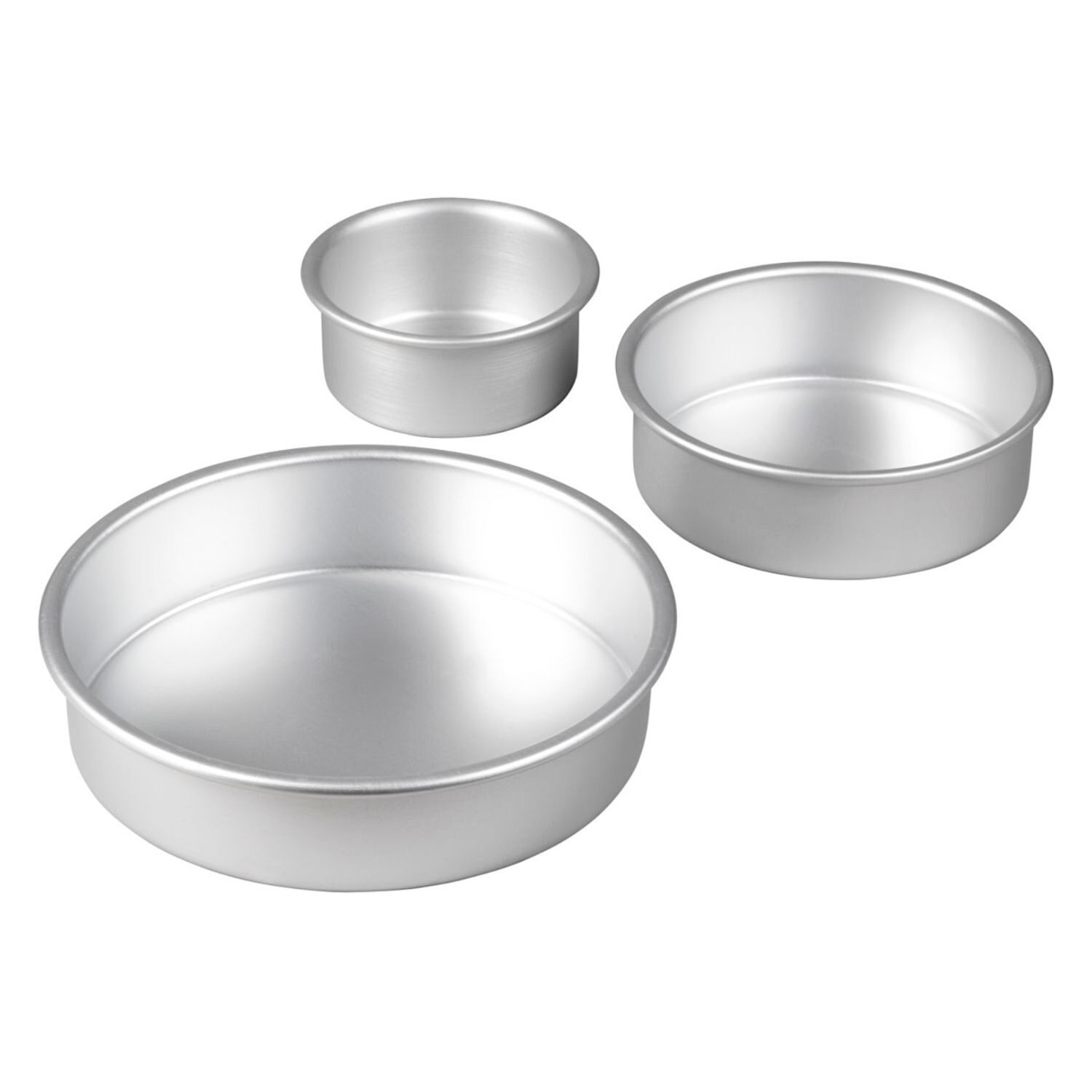 SET 3 MOLDES REDONDOS APILABLES WILTON - 10 / 15 / 20 CM 4 SET 3 MOLDES REDONDOS APILABLES WILTON - 10 / 15 / 20 CM - Imagen 4