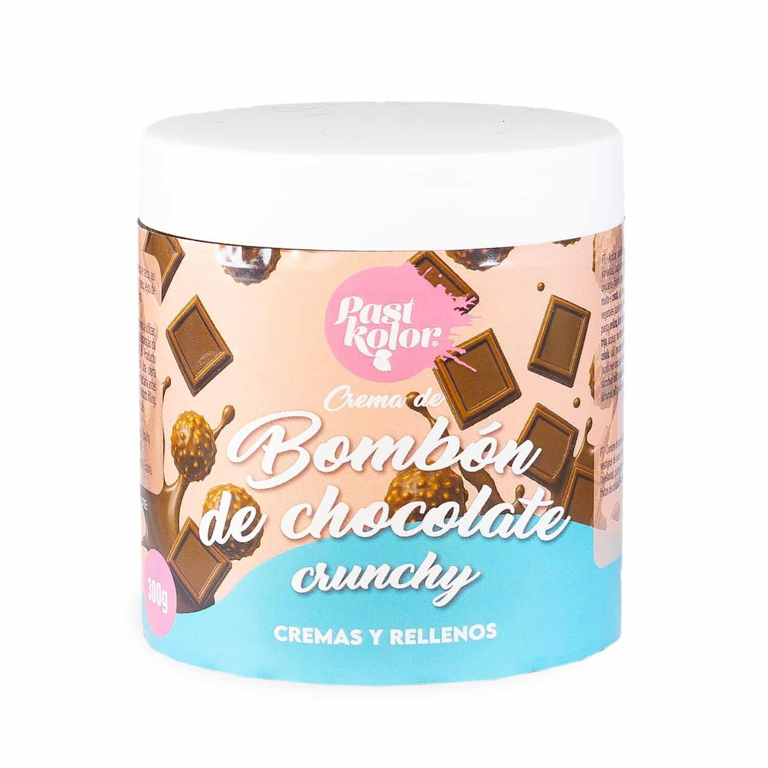 CREMA DE BOMBON DE CHOCOLATE CRUNCHY PASTKOLOR - 300 G 1 CREMA DE BOMBON DE CHOCOLATE CRUNCHY PASTKOLOR - 300 G