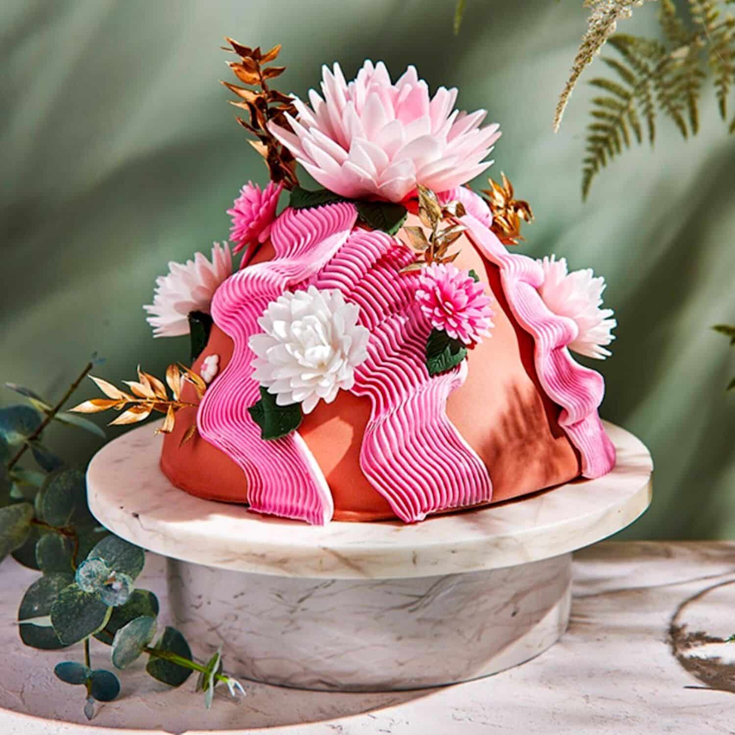 FLOR DE PAPEL COMESTIBLE FUNCAKES - DALIA BLANCA GRANDE 3 FLOR DE PAPEL COMESTIBLE FUNCAKES - DALIA BLANCA GRANDE - Imagen 3