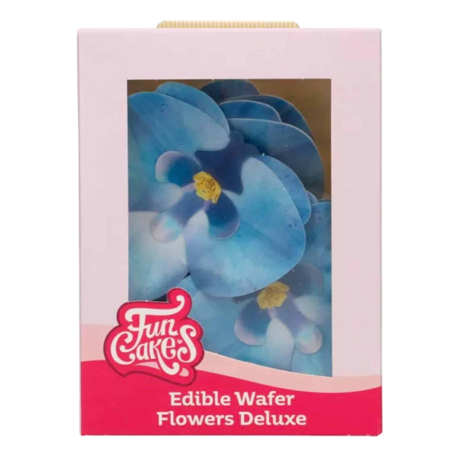 FLORES DE PAPEL COMESTIBLES FUNCAKES - ORQUIDEA AZUL MEDIANA 2 FLORES DE PAPEL COMESTIBLES FUNCAKES - ORQUIDEA AZUL MEDIANA - Imagen 2