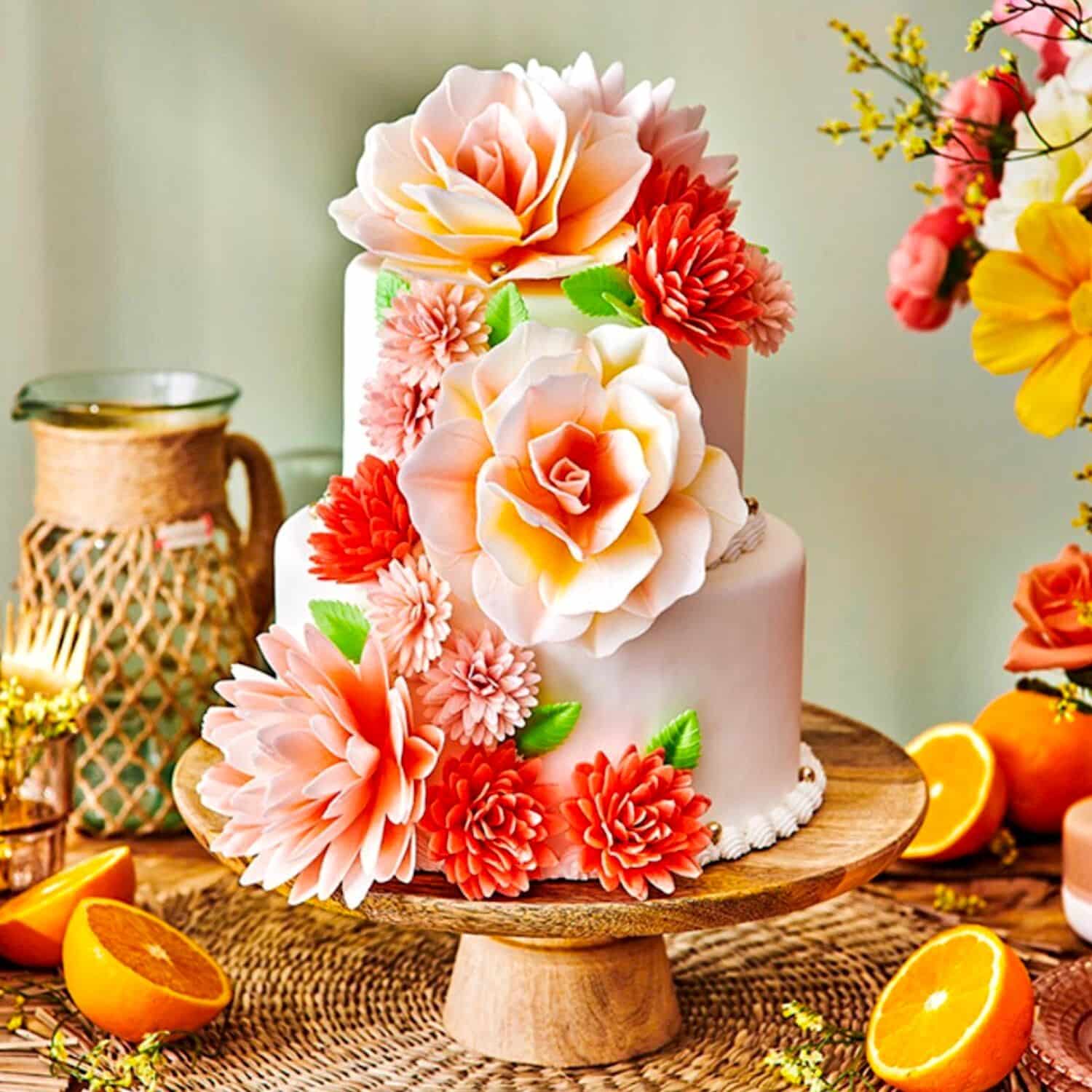FLORES DE PAPEL COMESTIBLES FUNCAKES - ORQUIDEA ROSA MEDIANA 4 FLORES DE PAPEL COMESTIBLES FUNCAKES - ORQUIDEA ROSA MEDIANA - Imagen 4