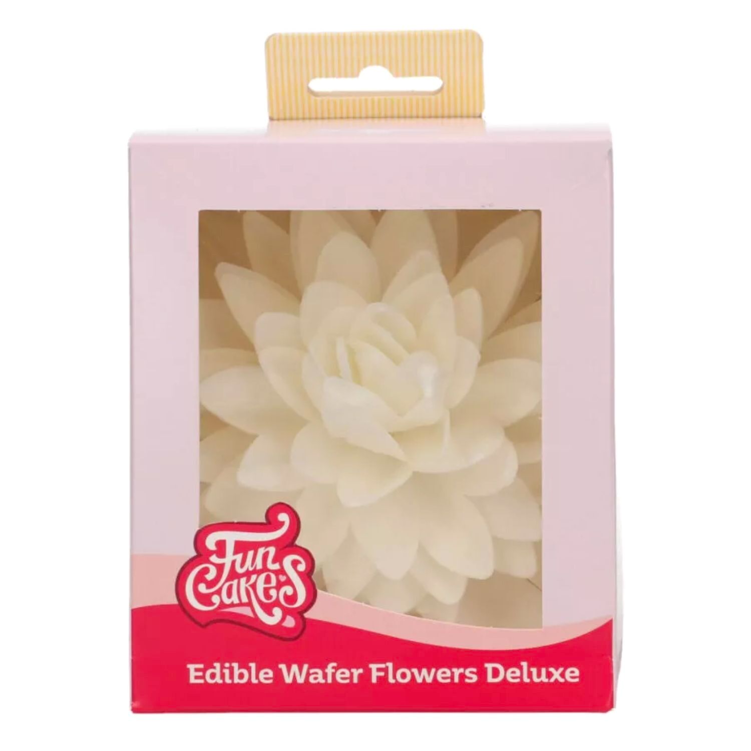 FLOR DE PAPEL COMESTIBLE FUNCAKES - PEONIA BLANCA GRANDE 4 FLOR DE PAPEL COMESTIBLE FUNCAKES - PEONIA BLANCA GRANDE - Imagen 4