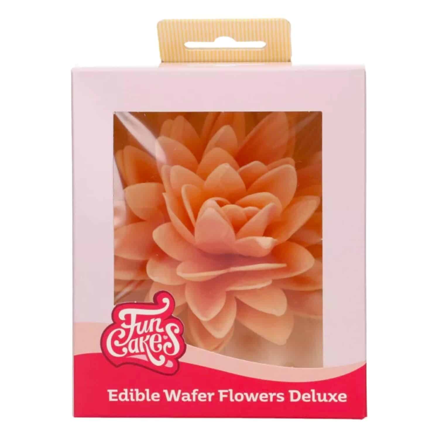 FLOR DE PAPEL COMESTIBLE FUNCAKES - PEONIA NARANJA GRANDE 4 FLOR DE PAPEL COMESTIBLE FUNCAKES - PEONIA NARANJA GRANDE - Imagen 4