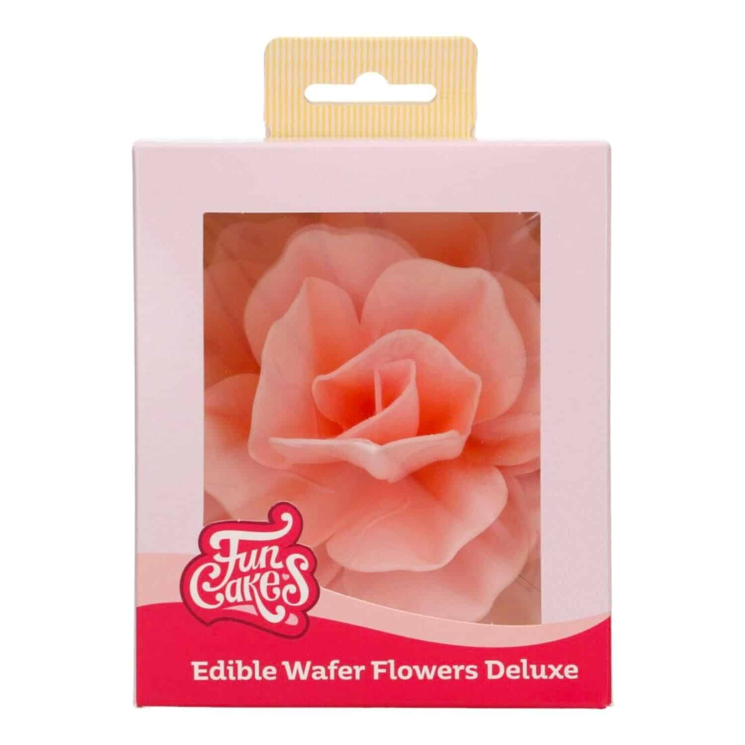 FLOR DE PAPEL COMESTIBLE FUNCAKES - ROSA PASTELLA ROSA GRANDE 3 FLOR DE PAPEL COMESTIBLE FUNCAKES - ROSA PASTELLA ROSA GRANDE - Imagen 3