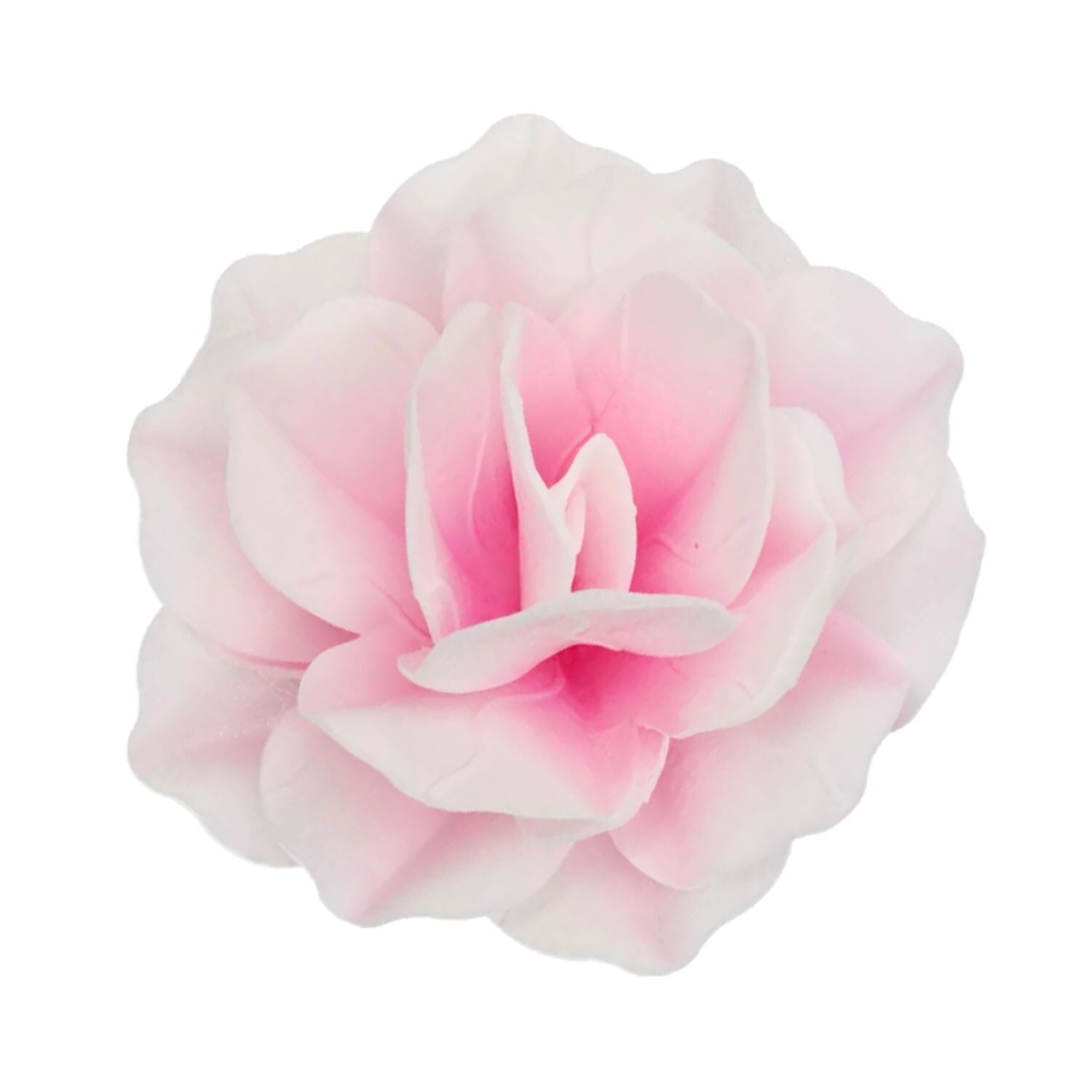 FLOR DE PAPEL COMESTIBLE FUNCAKES - ROSA PASTELLA ROSA OMBRE GRANDE 1 FLOR DE PAPEL COMESTIBLE FUNCAKES - ROSA PASTELLA ROSA OMBRE GRANDE