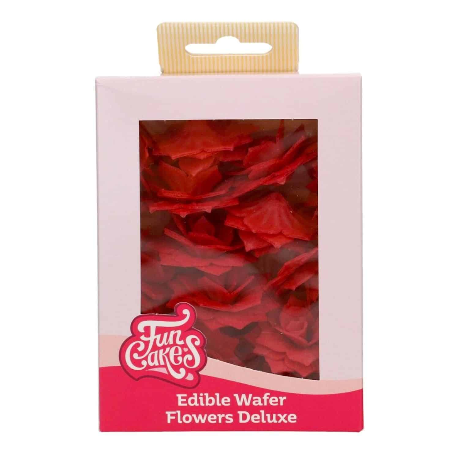 FLORES DE PAPEL COMESTIBLES FUNCAKES - ROSA ROSALIA ROJA MEDIANA 2 FLORES DE PAPEL COMESTIBLES FUNCAKES - ROSA ROSALIA ROJA MEDIANA - Imagen 2