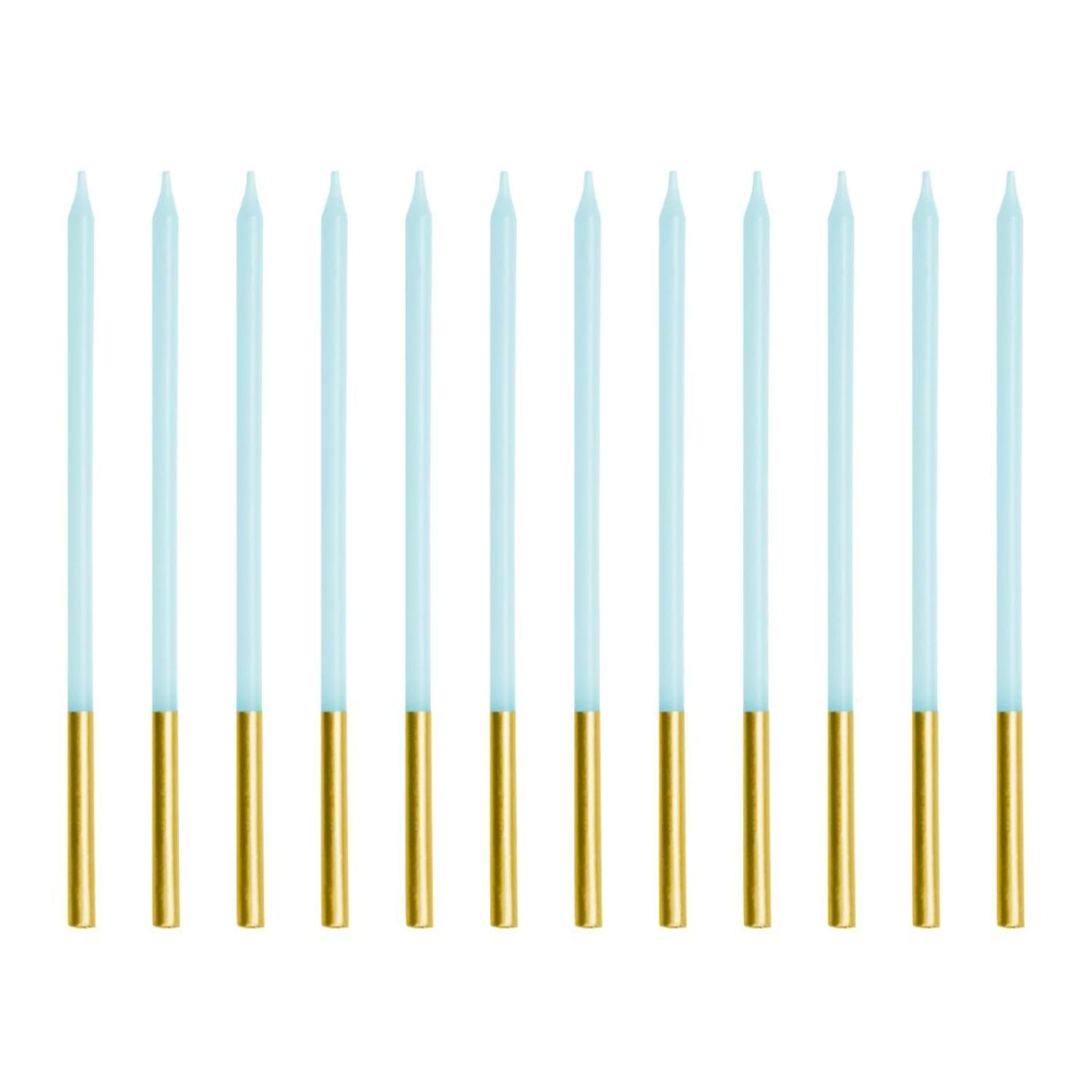 VELAS CUMPLEAÑOS PARTYDECO - AZUL / DORADO (14 CM) 1 VELAS CUMPLEAÑOS PARTYDECO - AZUL / DORADO (14 CM)