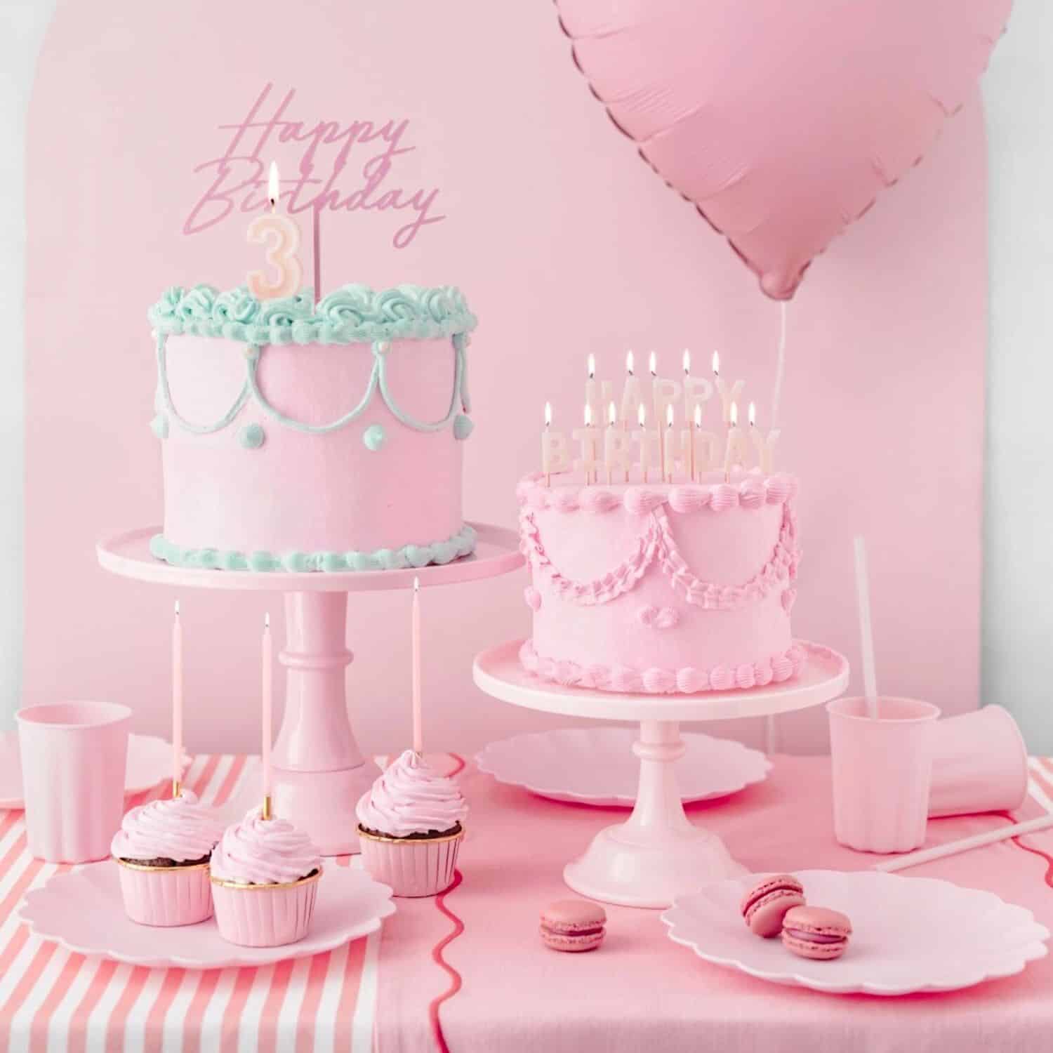 VELAS CUMPLEAÑOS PARTYDECO - ROSA / DORADO (14 CM) 3 VELAS CUMPLEAÑOS PARTYDECO - ROSA / DORADO (14 CM) - Imagen 3