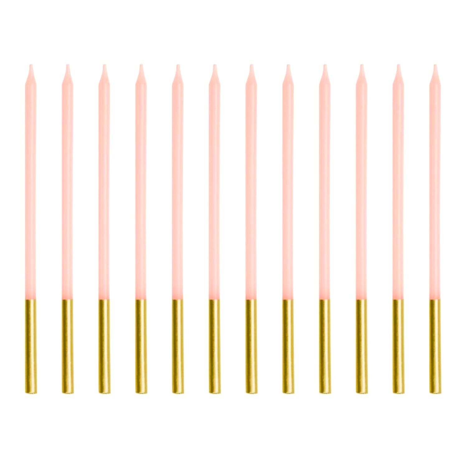 VELAS CUMPLEAÑOS PARTYDECO - ROSA / DORADO (14 CM) 1 VELAS CUMPLEAÑOS PARTYDECO - ROSA / DORADO (14 CM)