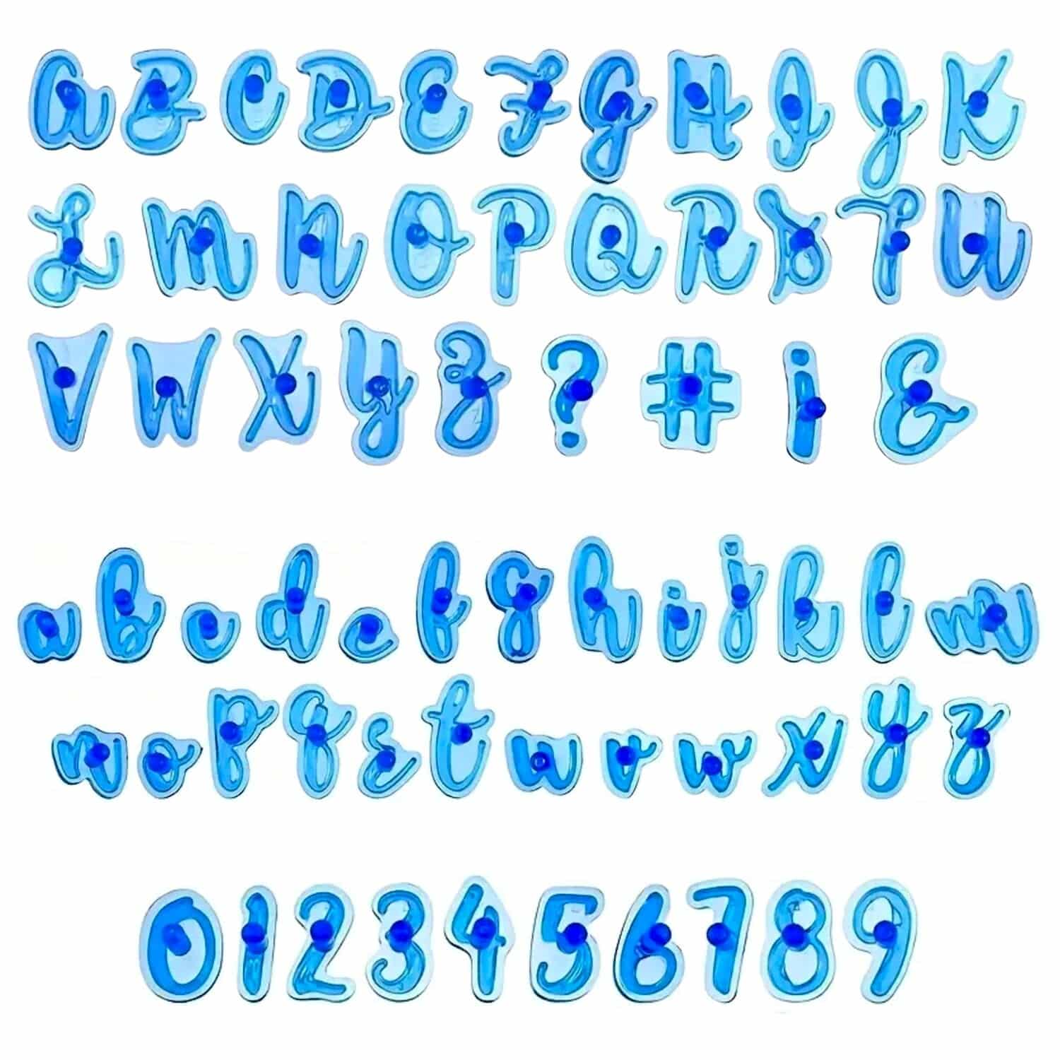 MARCADORES DE LETRAS, NUMEROS Y SIMBOLOS PARA GALLETAS 1 MARCADORES DE LETRAS, NUMEROS Y SIMBOLOS PARA GALLETAS