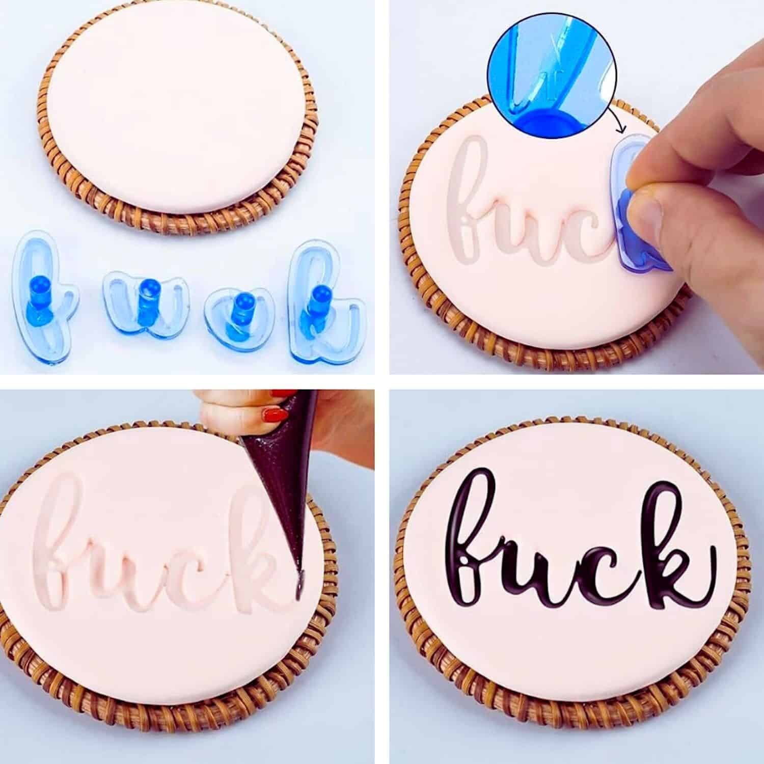 MARCADORES DE LETRAS, NUMEROS Y SIMBOLOS PARA GALLETAS 2 MARCADORES DE LETRAS, NUMEROS Y SIMBOLOS PARA GALLETAS - Imagen 2