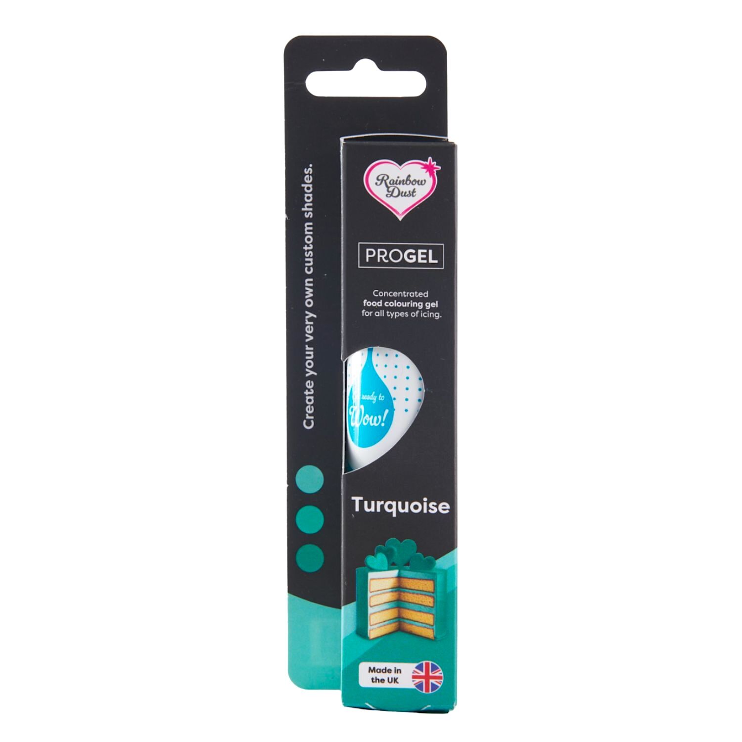COLORANTE EN GEL "PROGEL" RAINBOW DUST - TURQUOISE / TURQUESA 25 G 3 COLORANTE EN GEL "PROGEL" RAINBOW DUST - TURQUOISE / TURQUESA 25 G - Imagen 3
